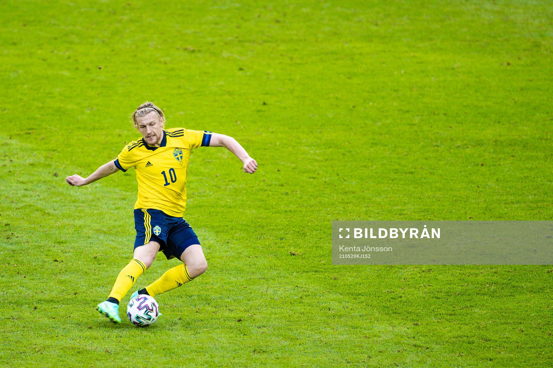 Emil Forsberg of Sweden aduring the international friendly