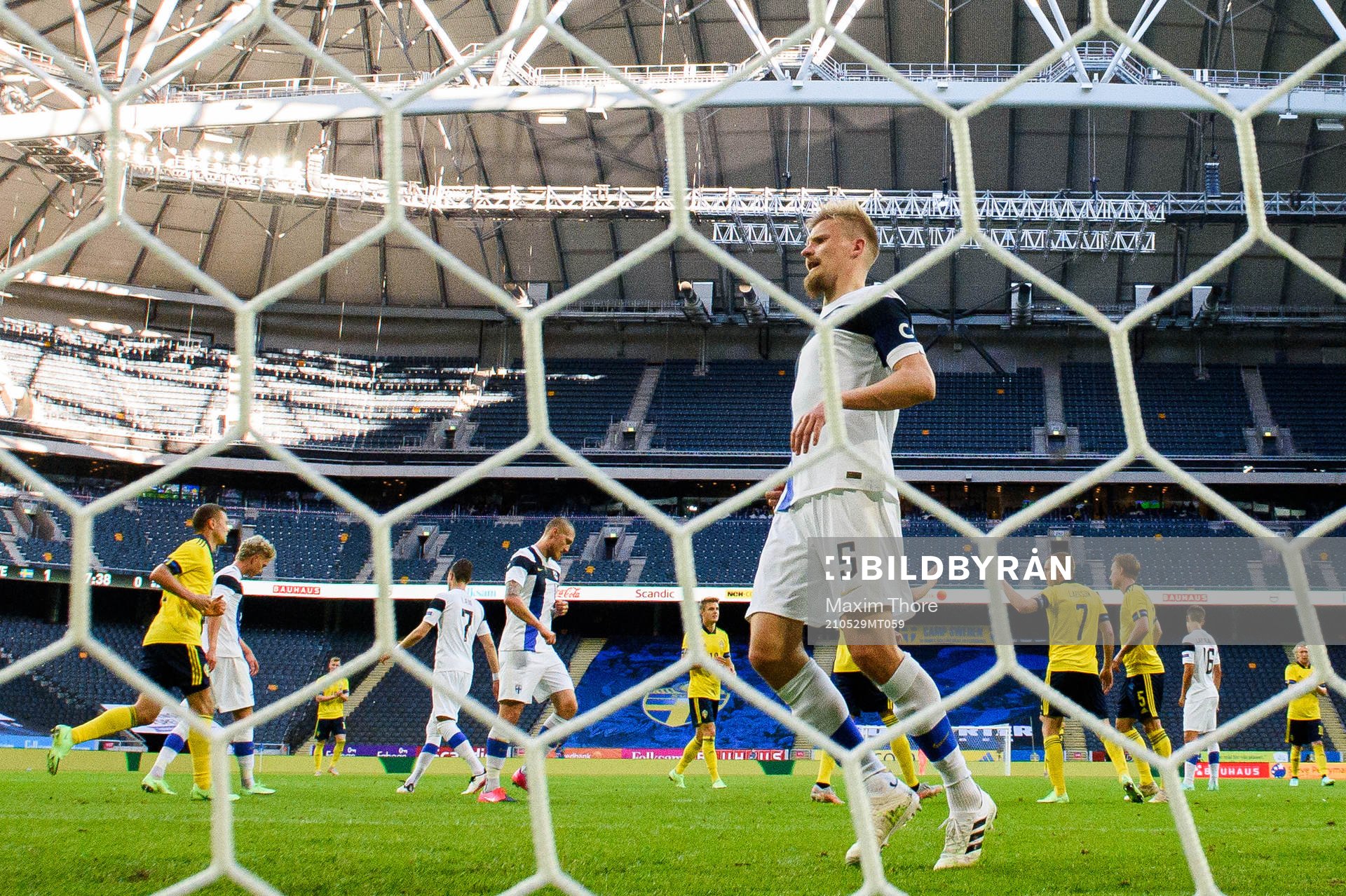 Juhani Ojala of Finland looks dejected