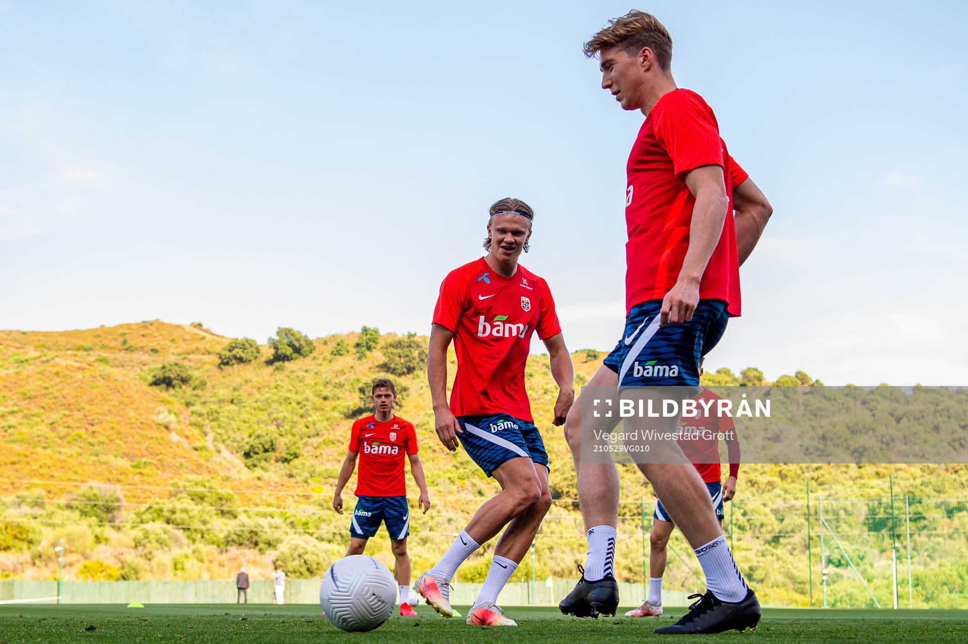 Erling Braut Haaland and Kristian Thorstvedt of the