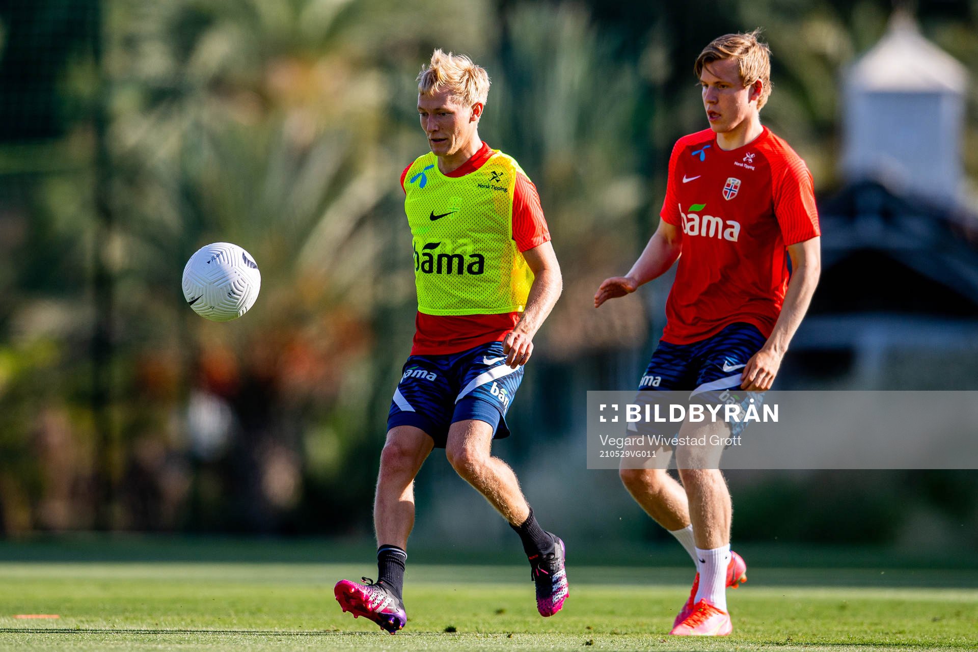 Birger Meling and Jens Petter Hauge of the Norwegian