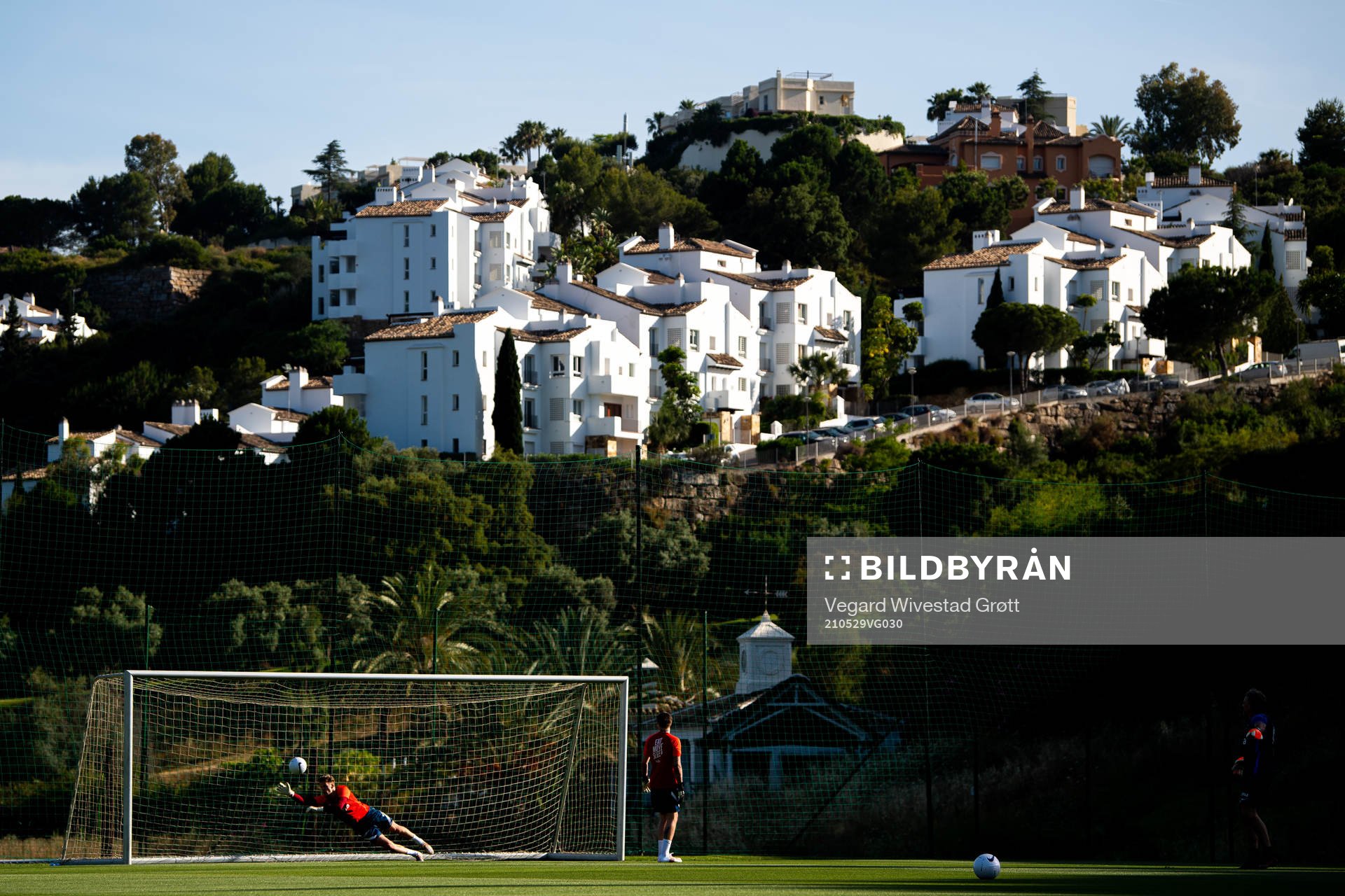 Goalkeeper Ørjan Håskjold Nyland of the Norwegian