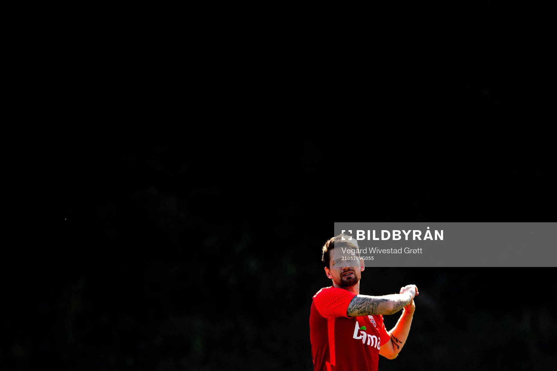 Stefan Strandberg of the Norwegian national football team