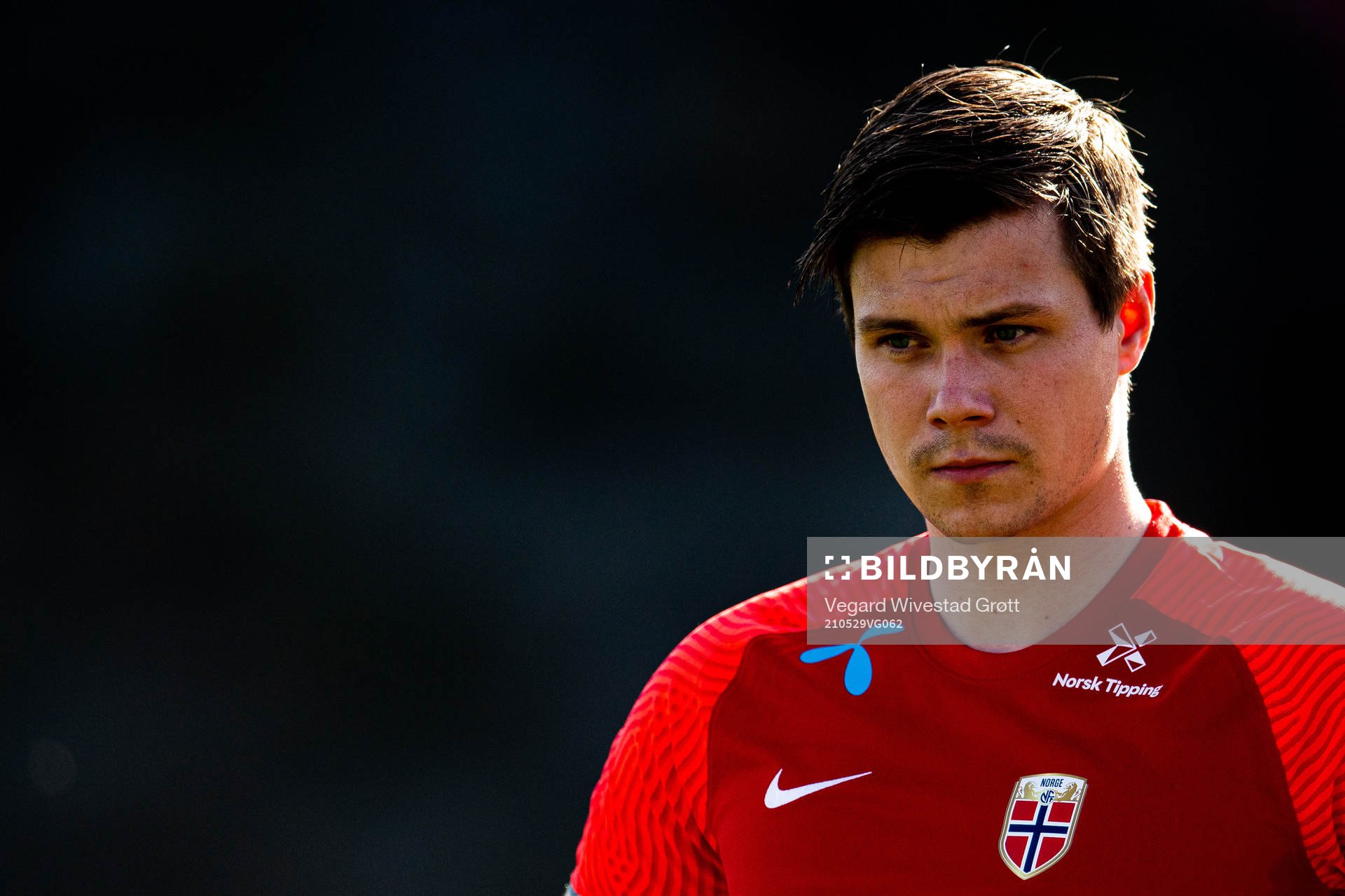 Goalkeeper Per Kristian Bråtveit of the Norwegian national