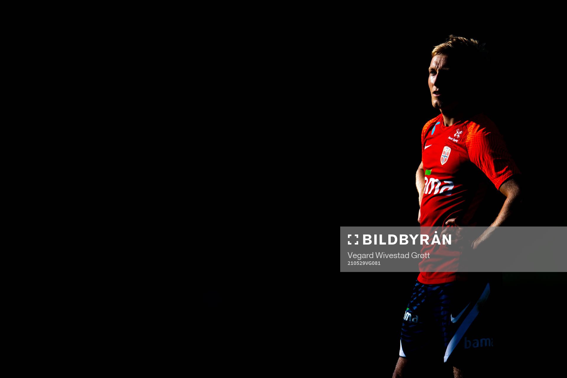Birger Meling of the Norwegian national football team