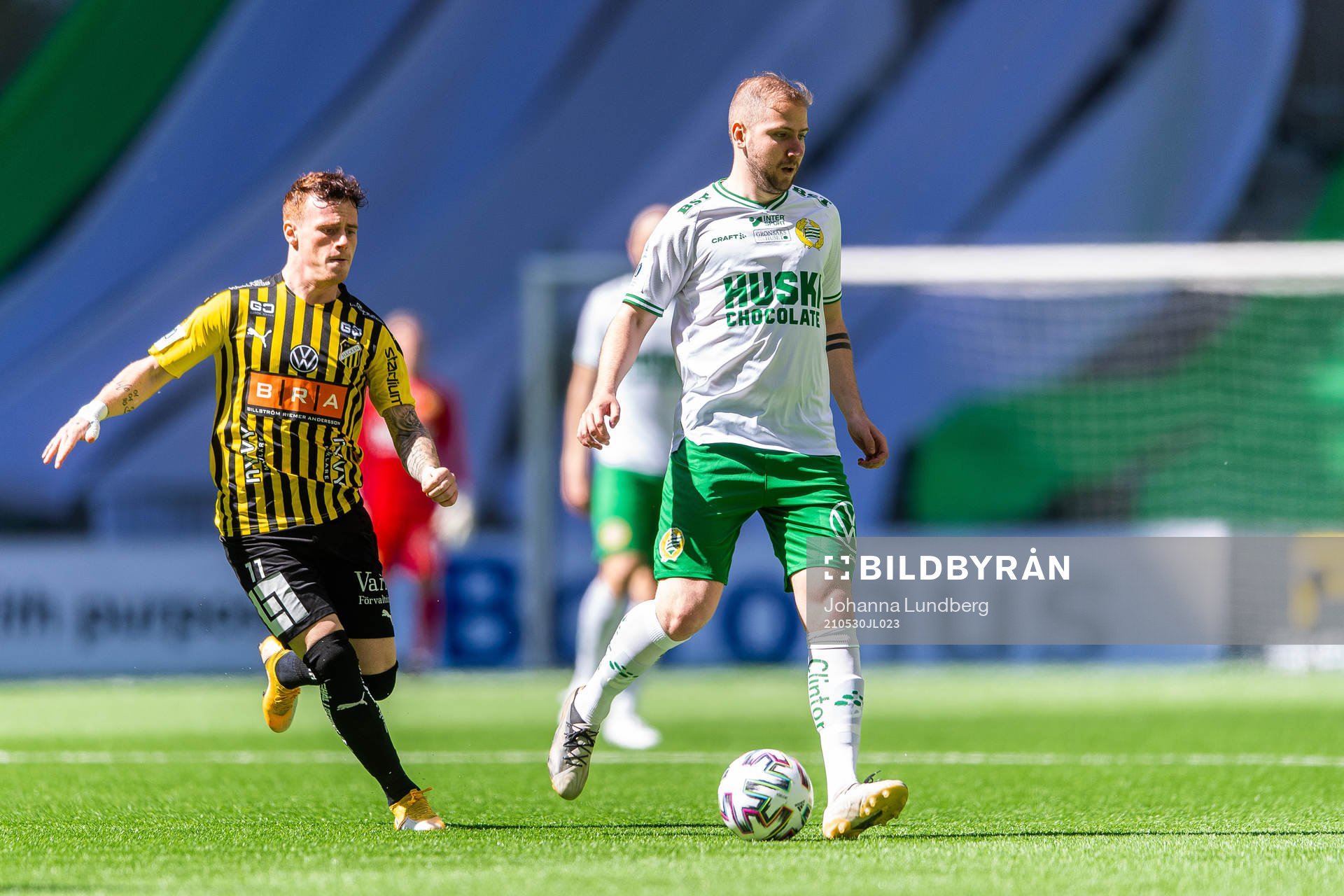 Häckens Tobias Heintz och Hammarbys Darijan Bojanic