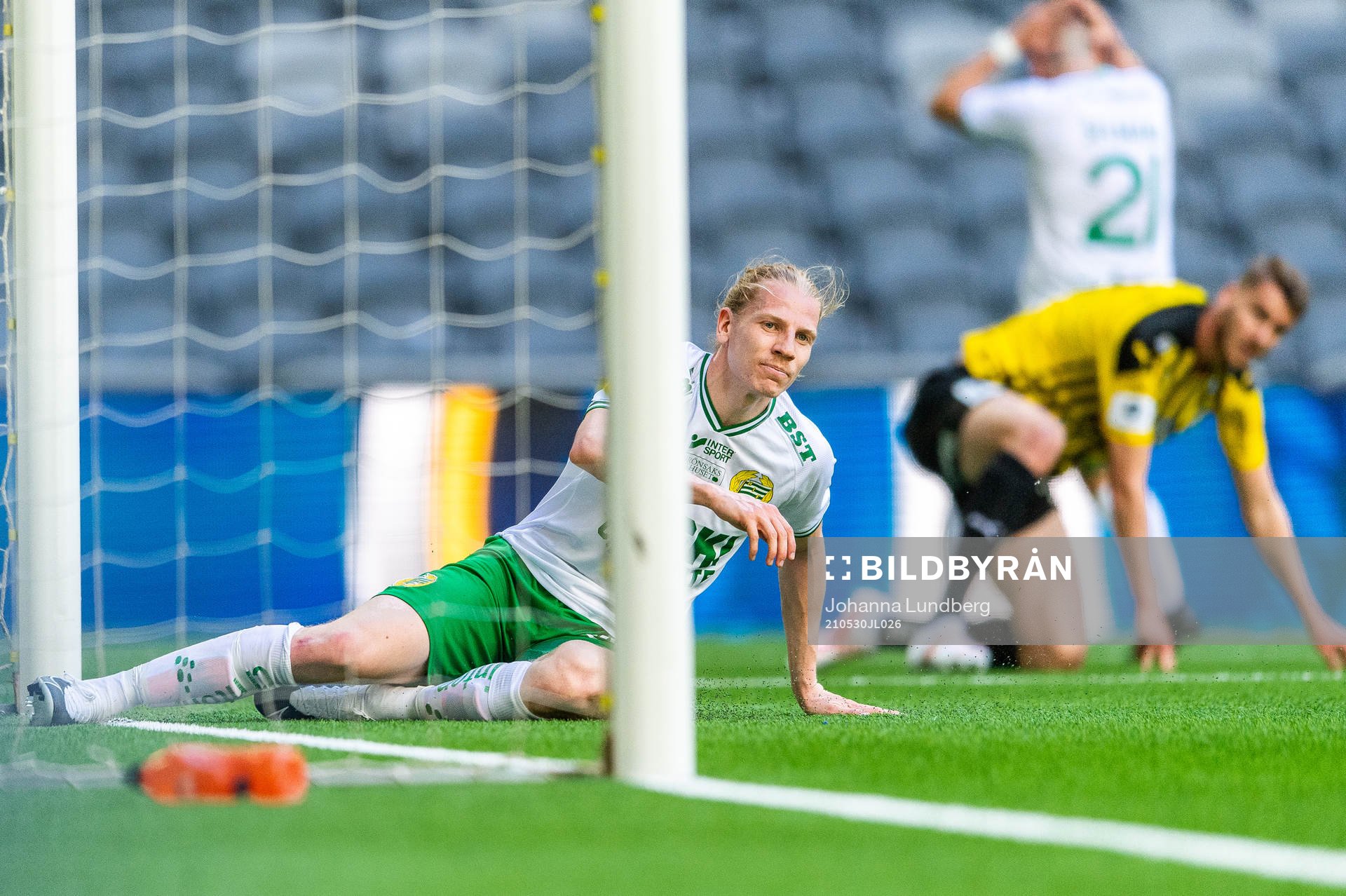 Hammarbys Gustav Ludwigson deppar