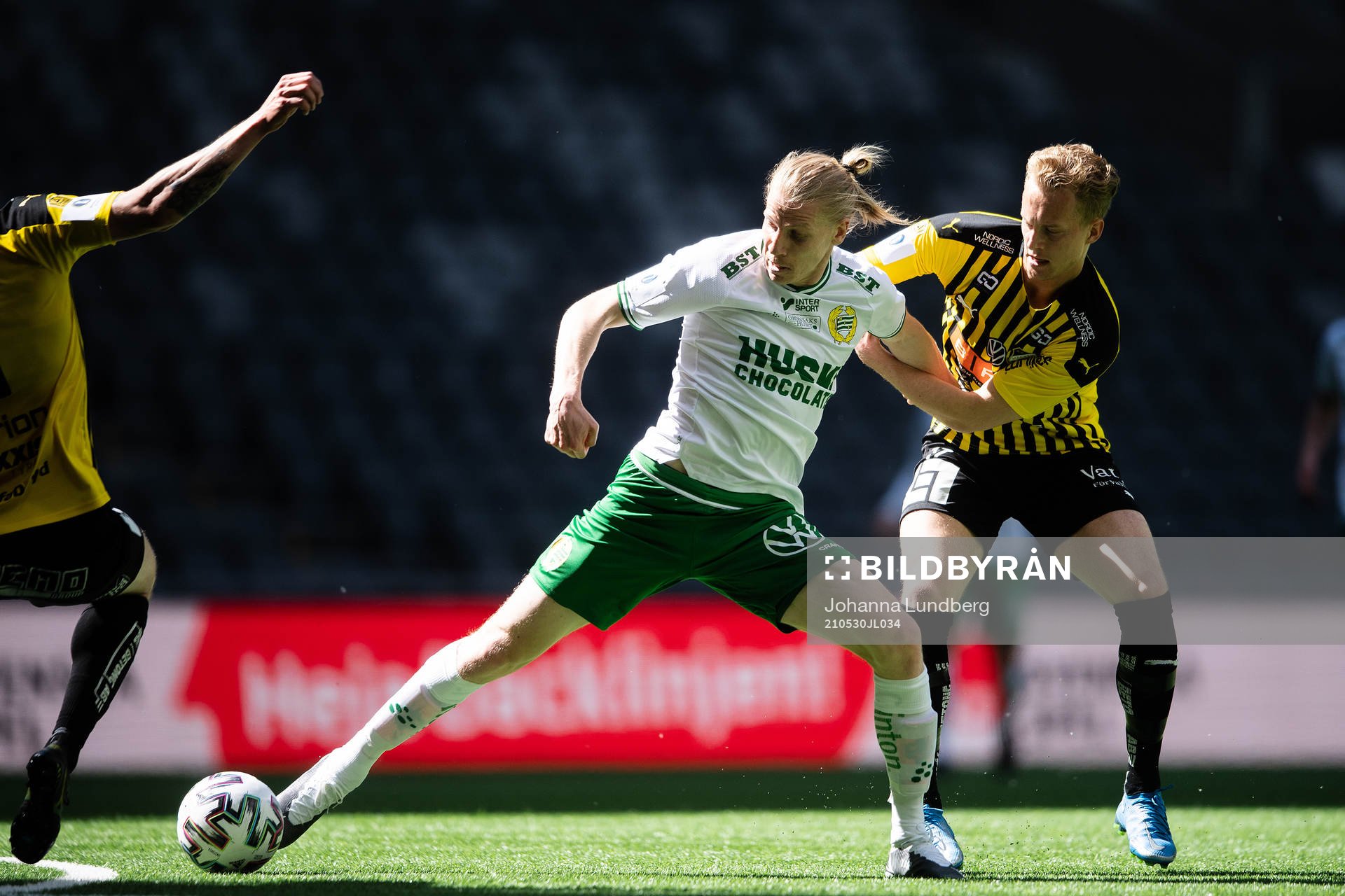 Hammarbys Gustav Ludwigson och Häckens Gustav Berggren