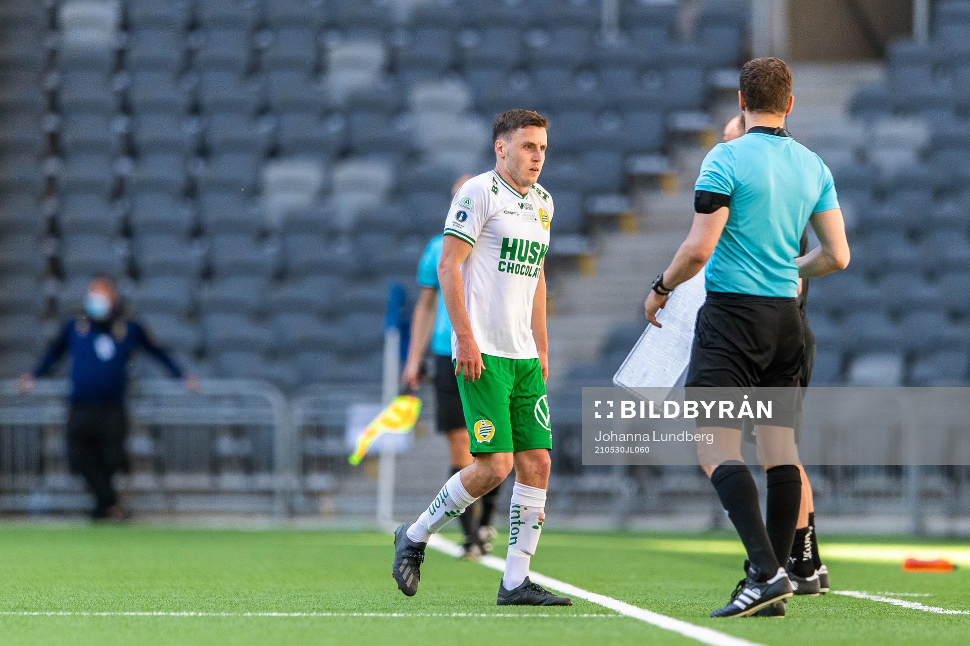 Hammarbys Jeppe Andersen lämnar plan