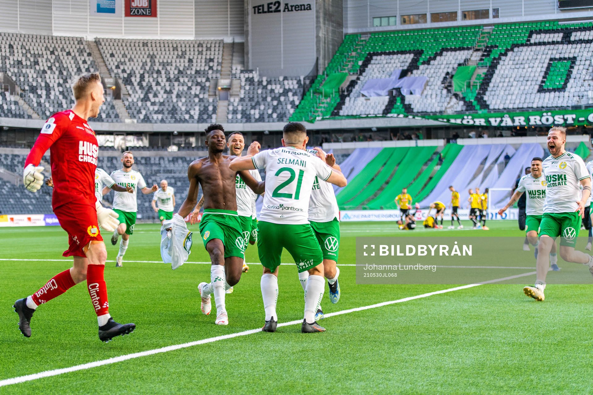 under fotbollsmatchen i Svenska Cupen mellan Hammarby och