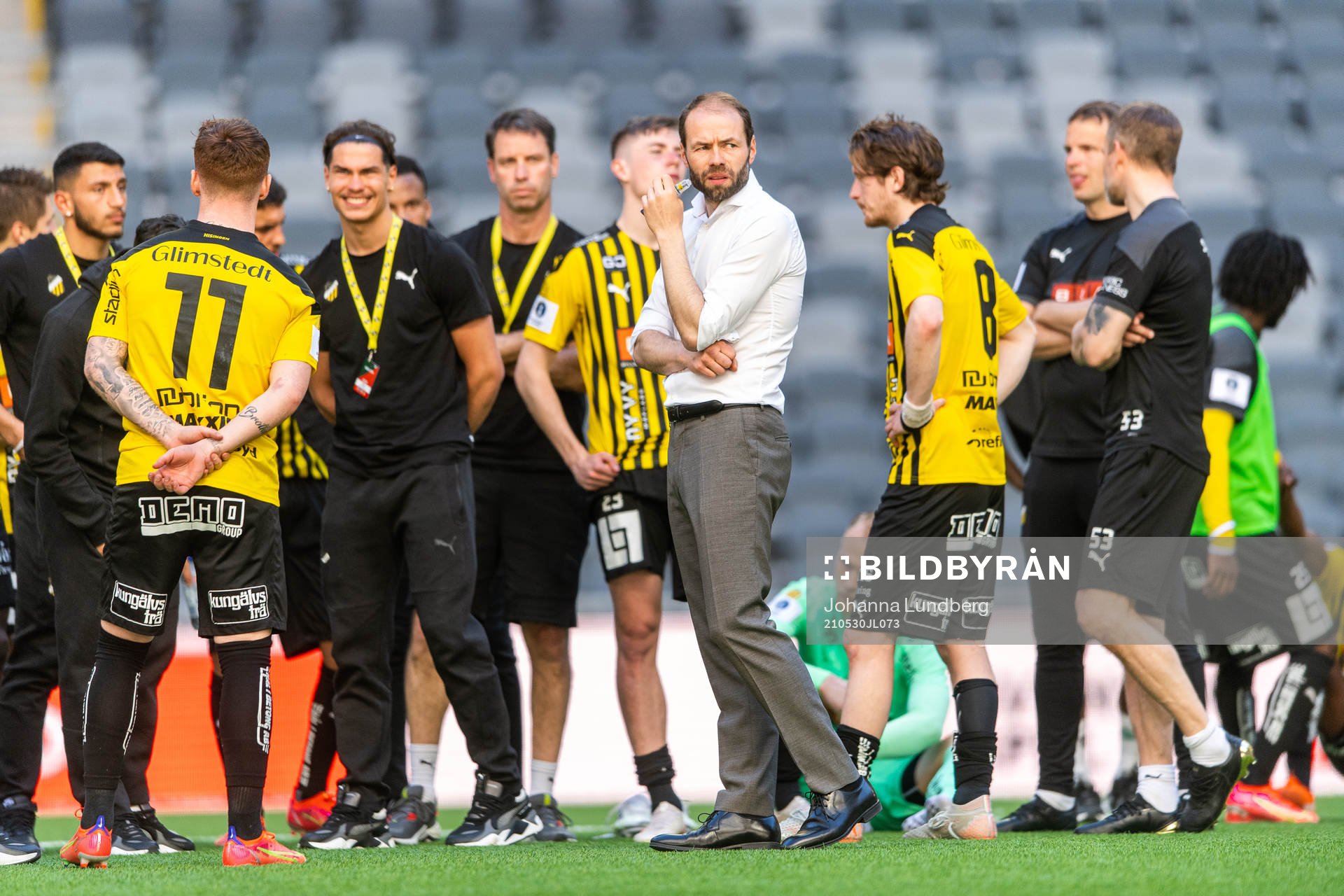 Häckens tränare Andreas Alm deppar