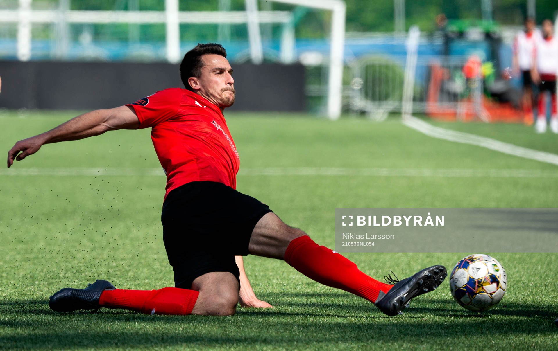 Vasalunds Dominick Zator under fotbollsmatchen i Superettan mellan Vasalund och Öster den 30 maj 2021 i Stockholm. 
