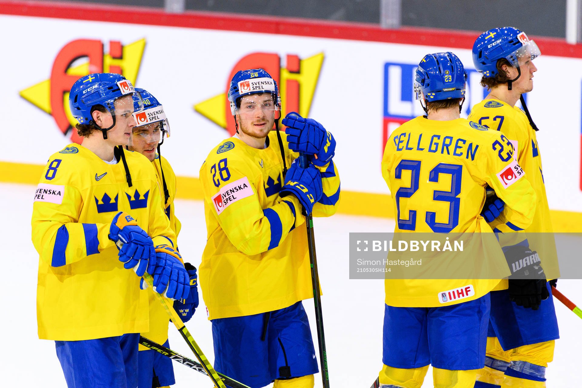 Victor Olofsson , Andreas Wingerli and Jesper Frödén of