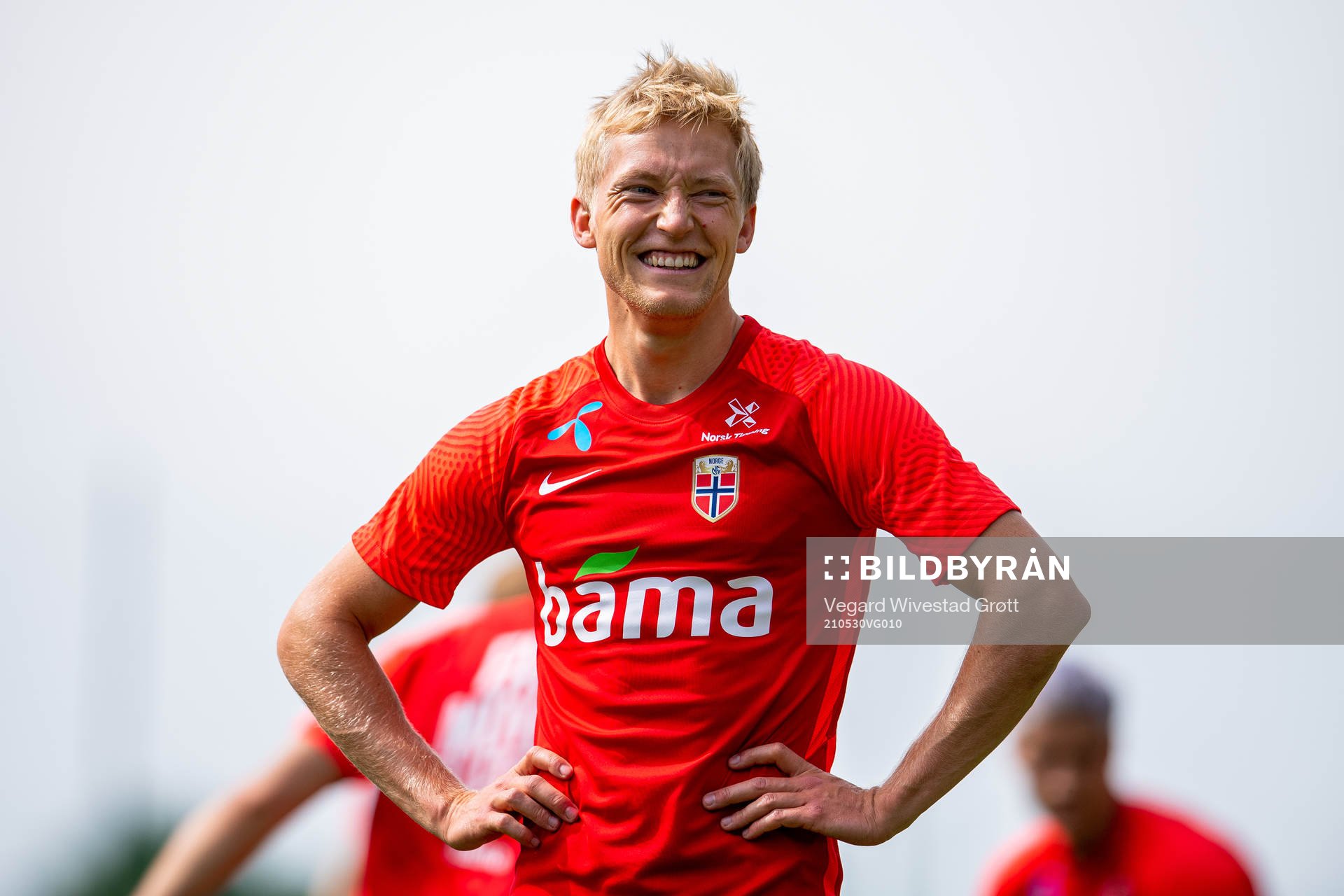 Birger Meling of the Norwegian national football team