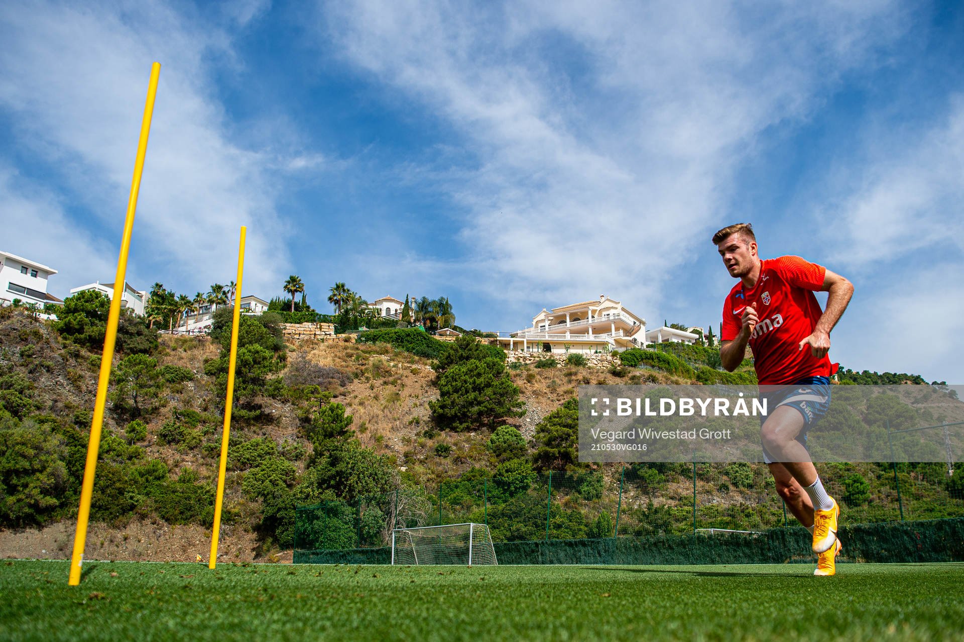 Alexander Sørloth of the Norwegian national football team