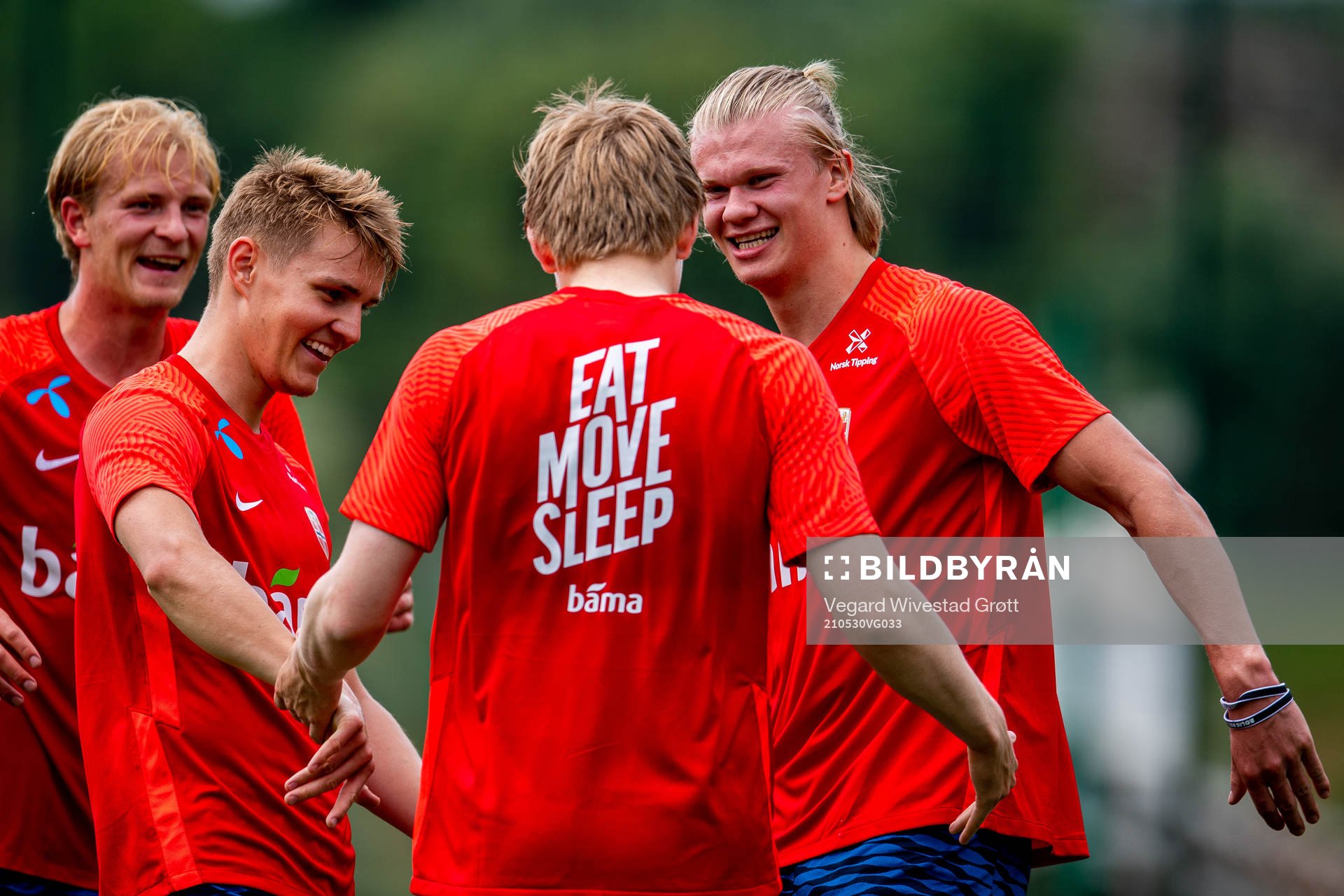 Morten Thorsby, Martin Ødegaard, Jens Petter Hauge and
