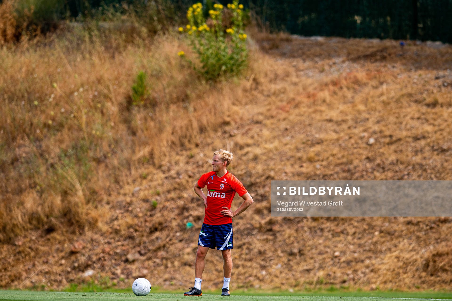 Birger Meling of the Norwegian national football team