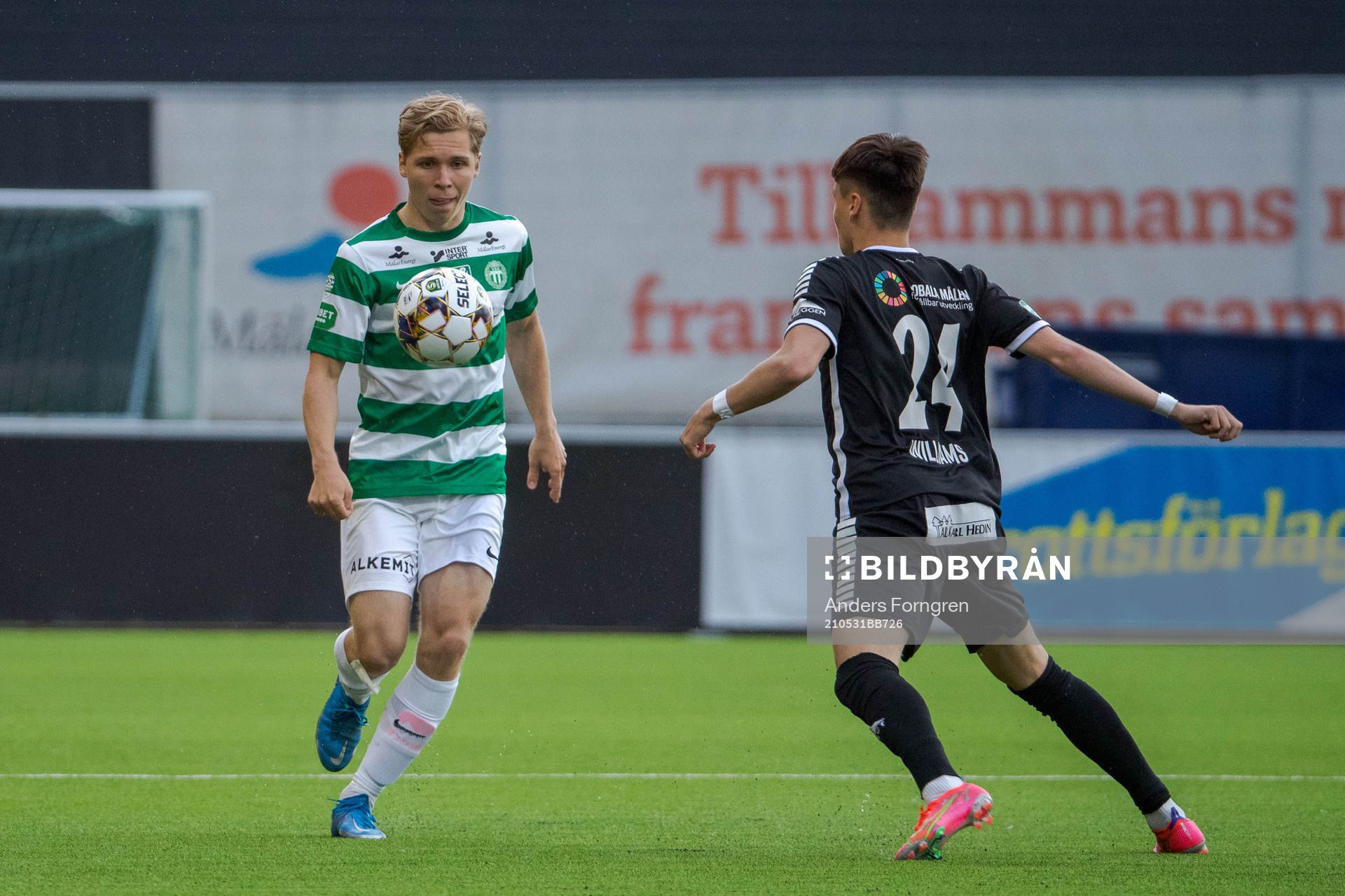 under fotbollsmatchen i Superettan mellan Västerås SK och