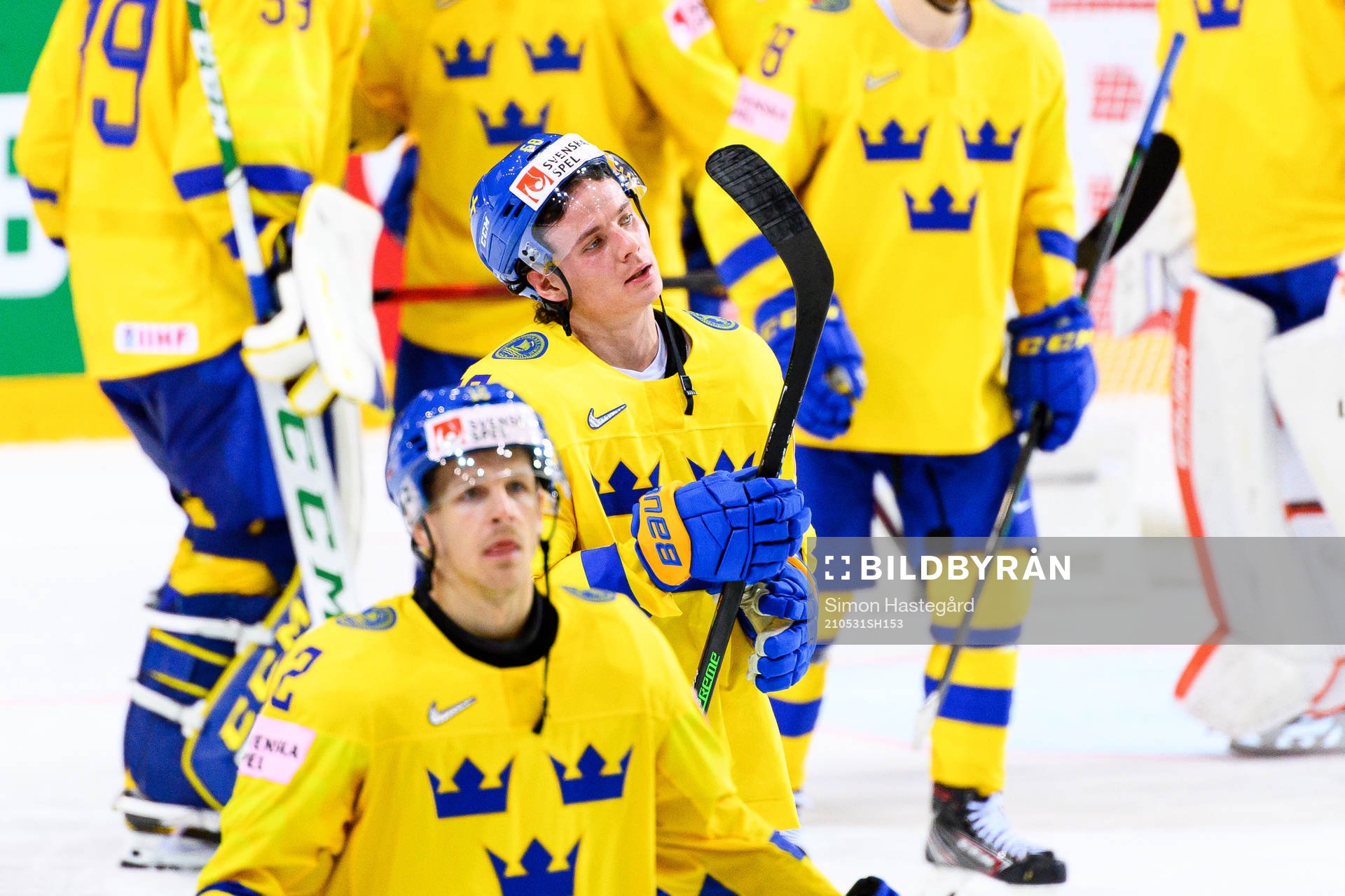 Victor Olofsson of Sweden looks dejected