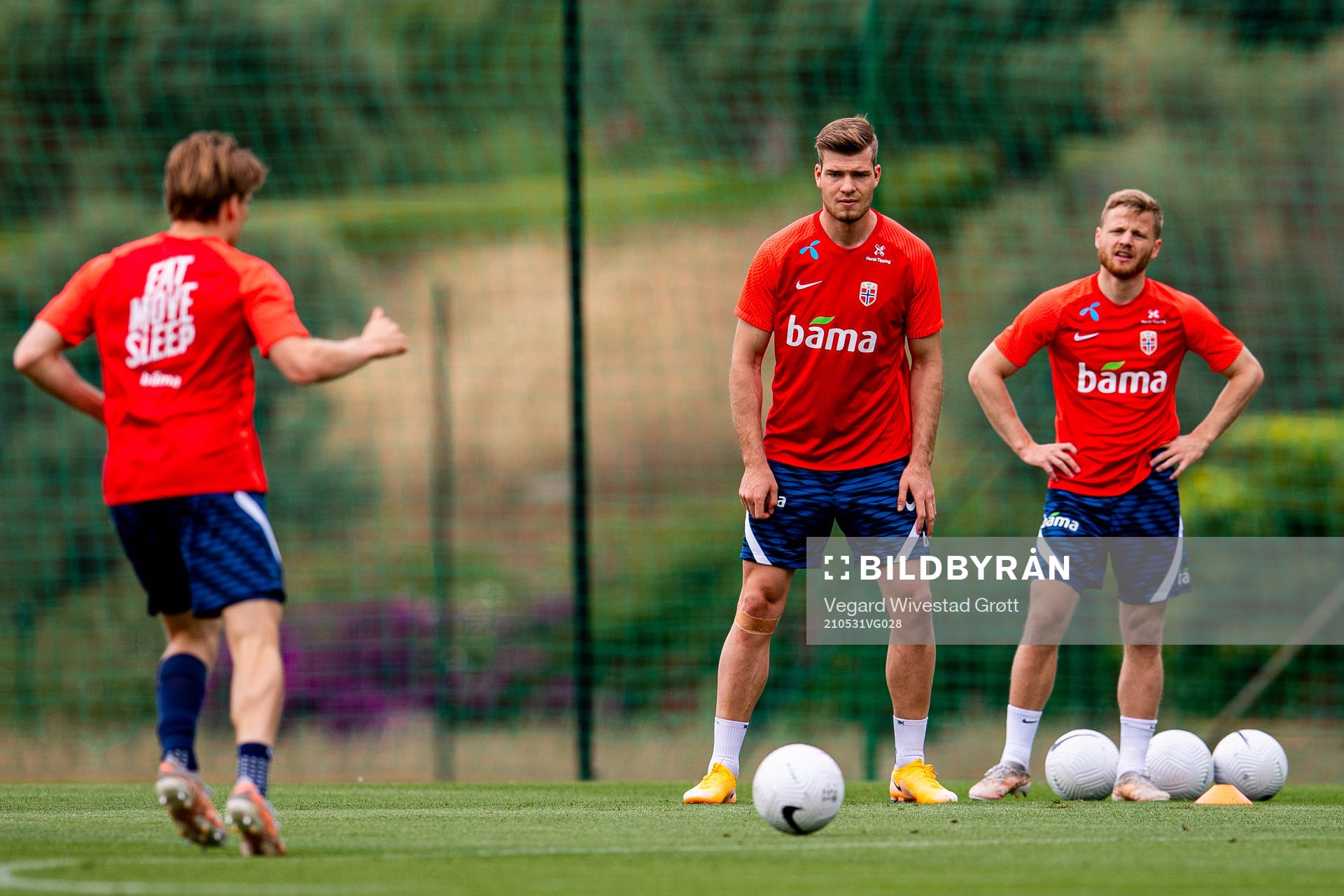 Jonas Svensson, Alexander Sørloth and Fredrik Midtsjø of