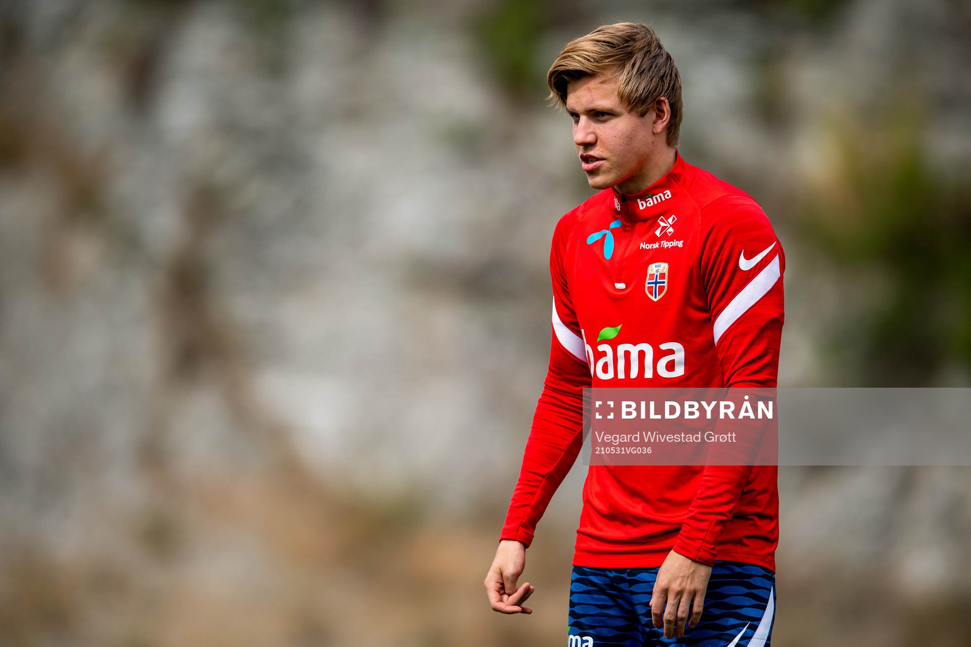 Jens Petter Hauge of the Norwegian national football team