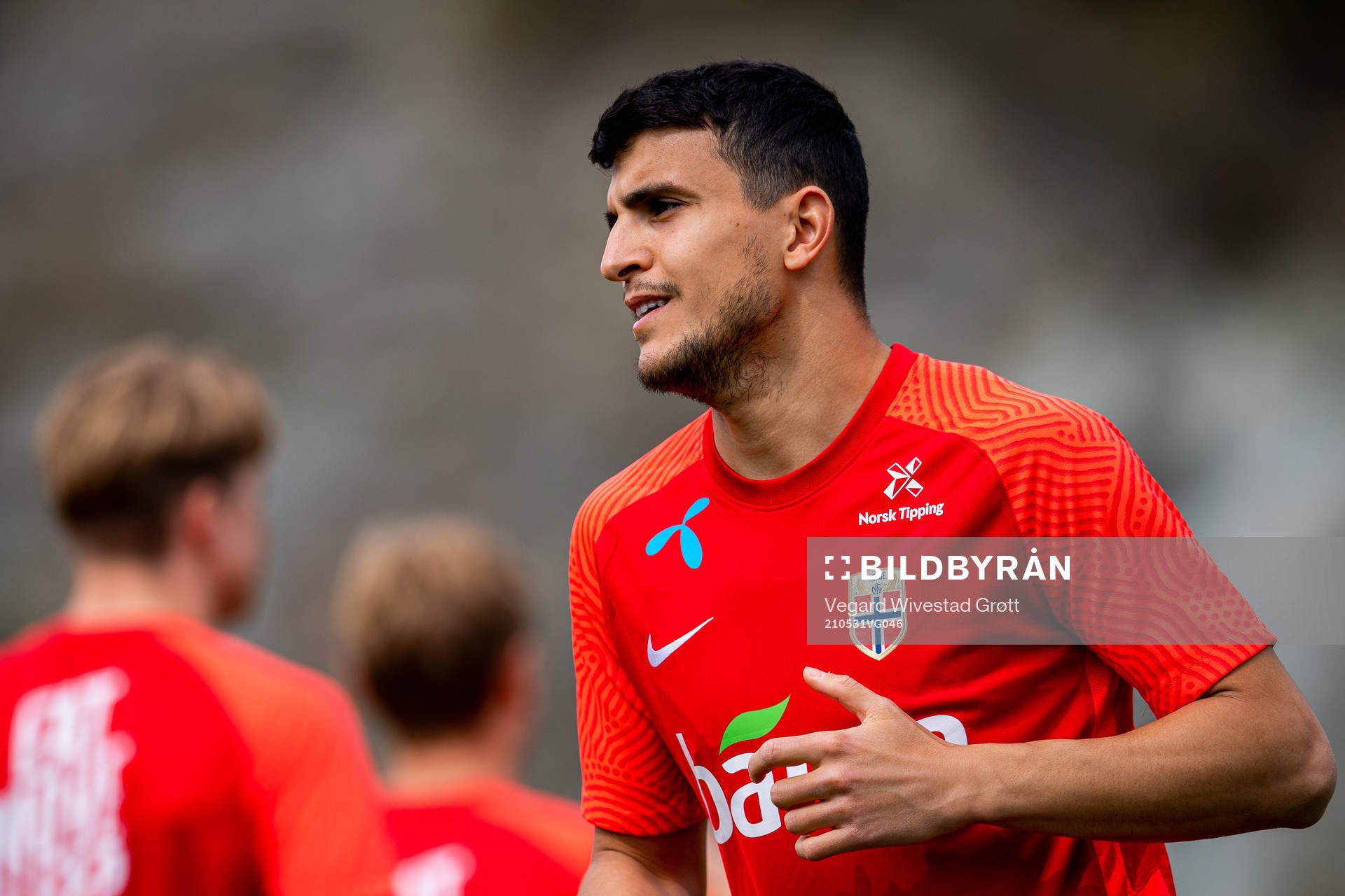 Mohamed Elyounoussi of the Norwegian national football team