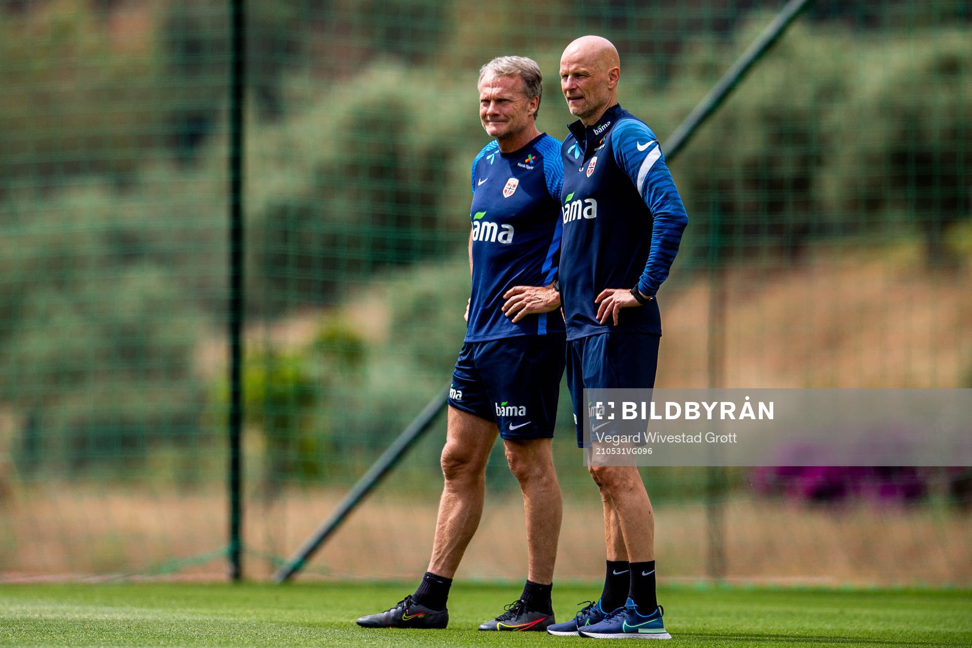 Frode Grodås, goalkeeper coach, and Ståle Solbakken, head
