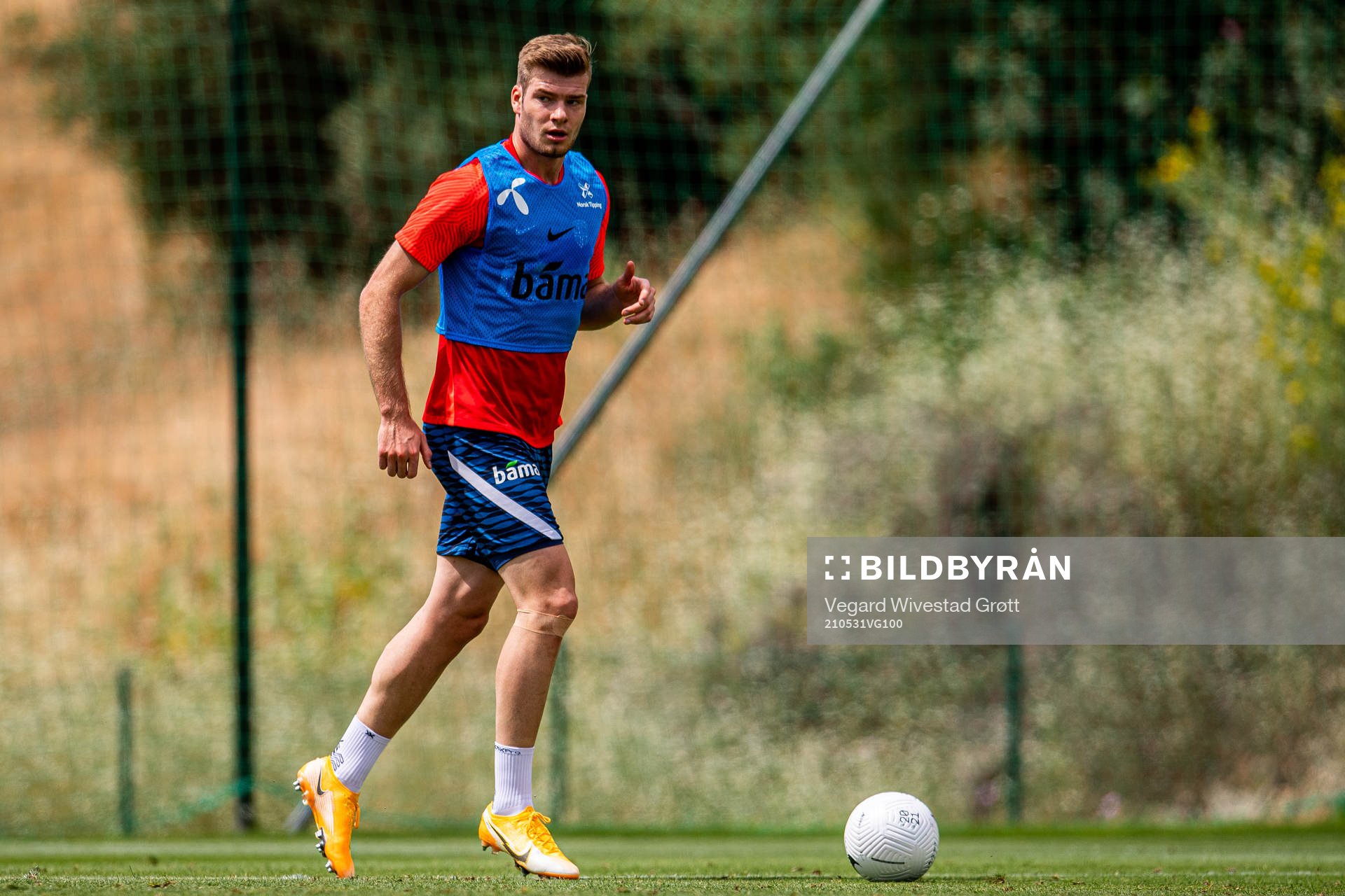 Alexander Sørloth of the Norwegian national football team