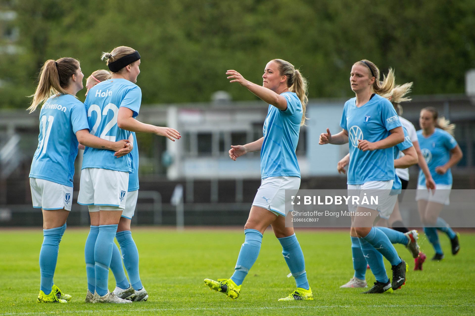 Malmö FFs spelare jublar