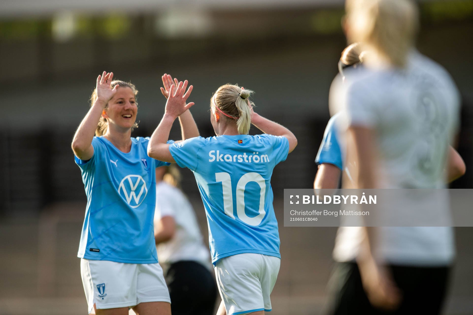 Malmö FFs Melina Skarström och Lovisa Wifvesson