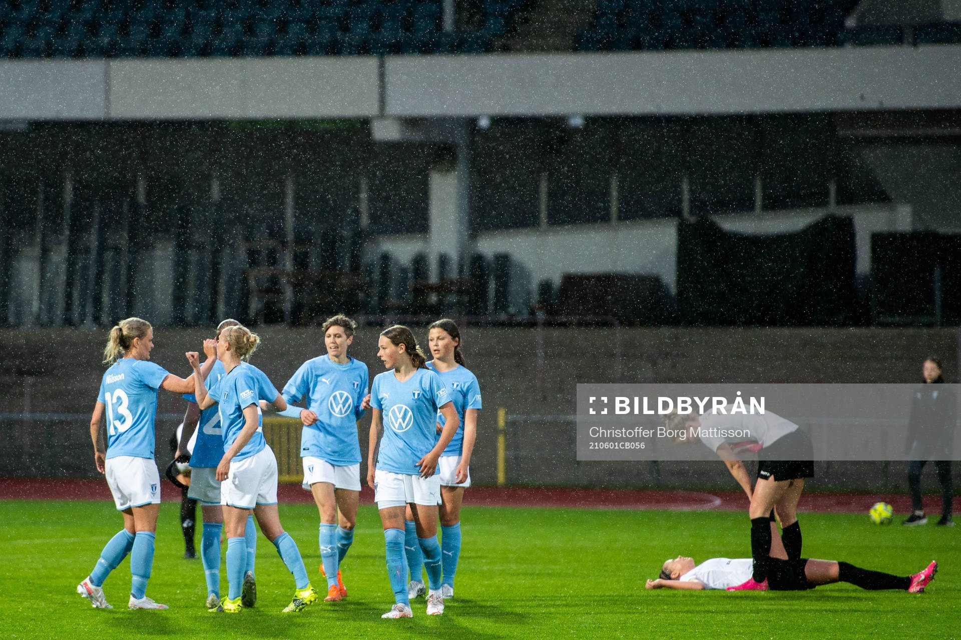 Malmö FFs spelare jublar