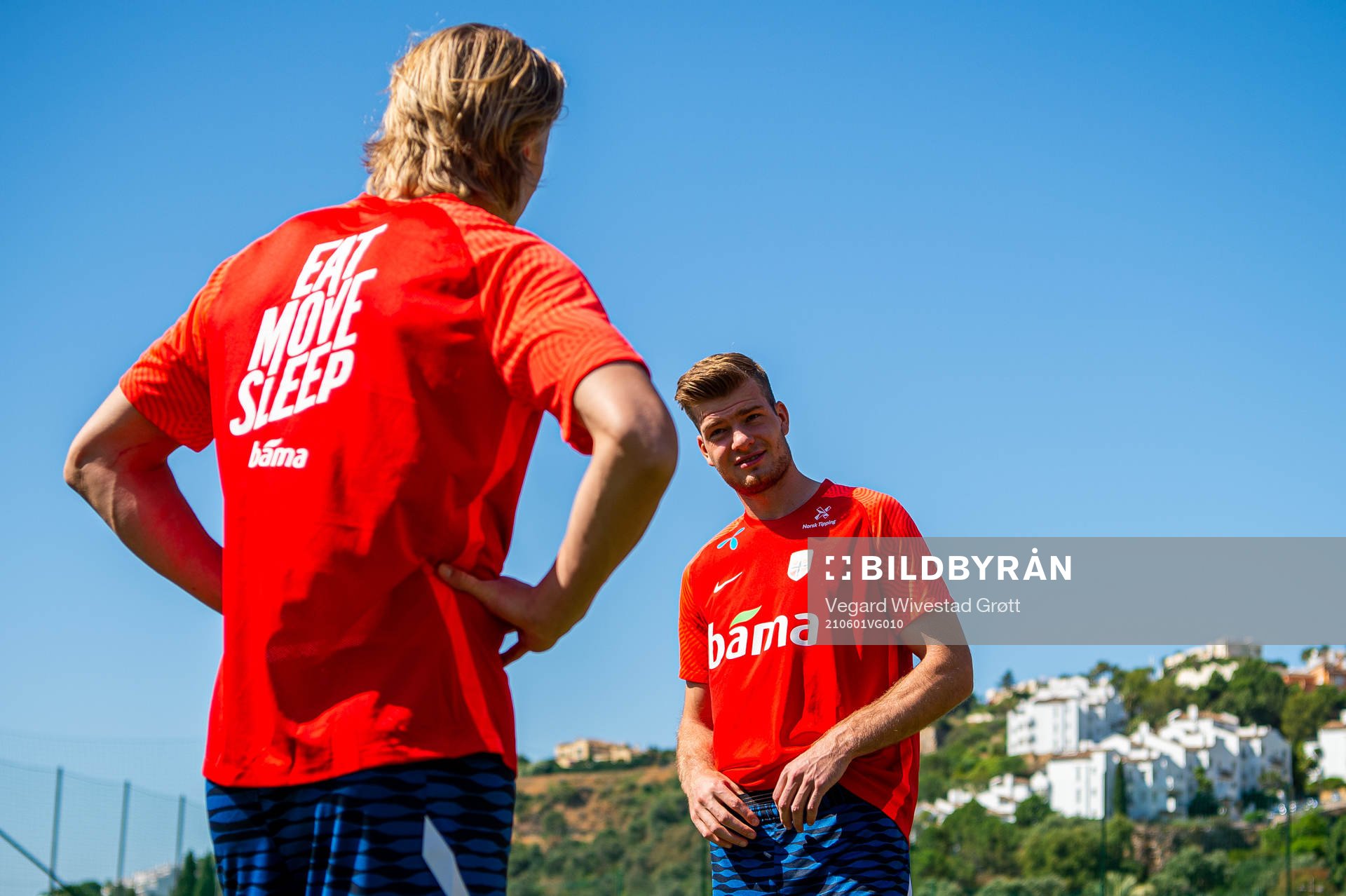 Erling Braut Haaland and Alexander Sørloth of the