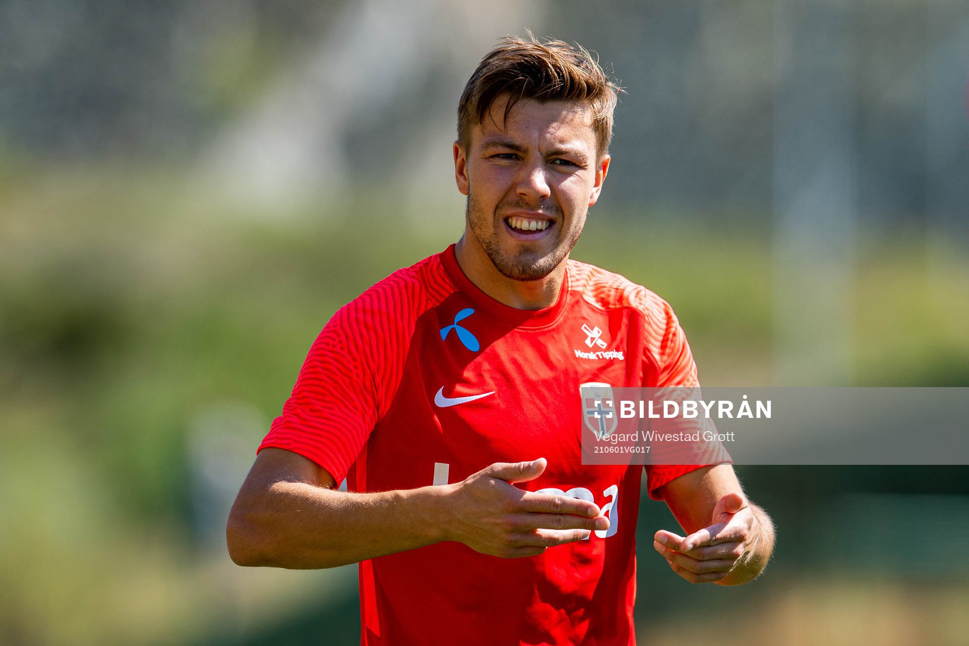 Fredrik Bjørkan of the Norwegian national football team