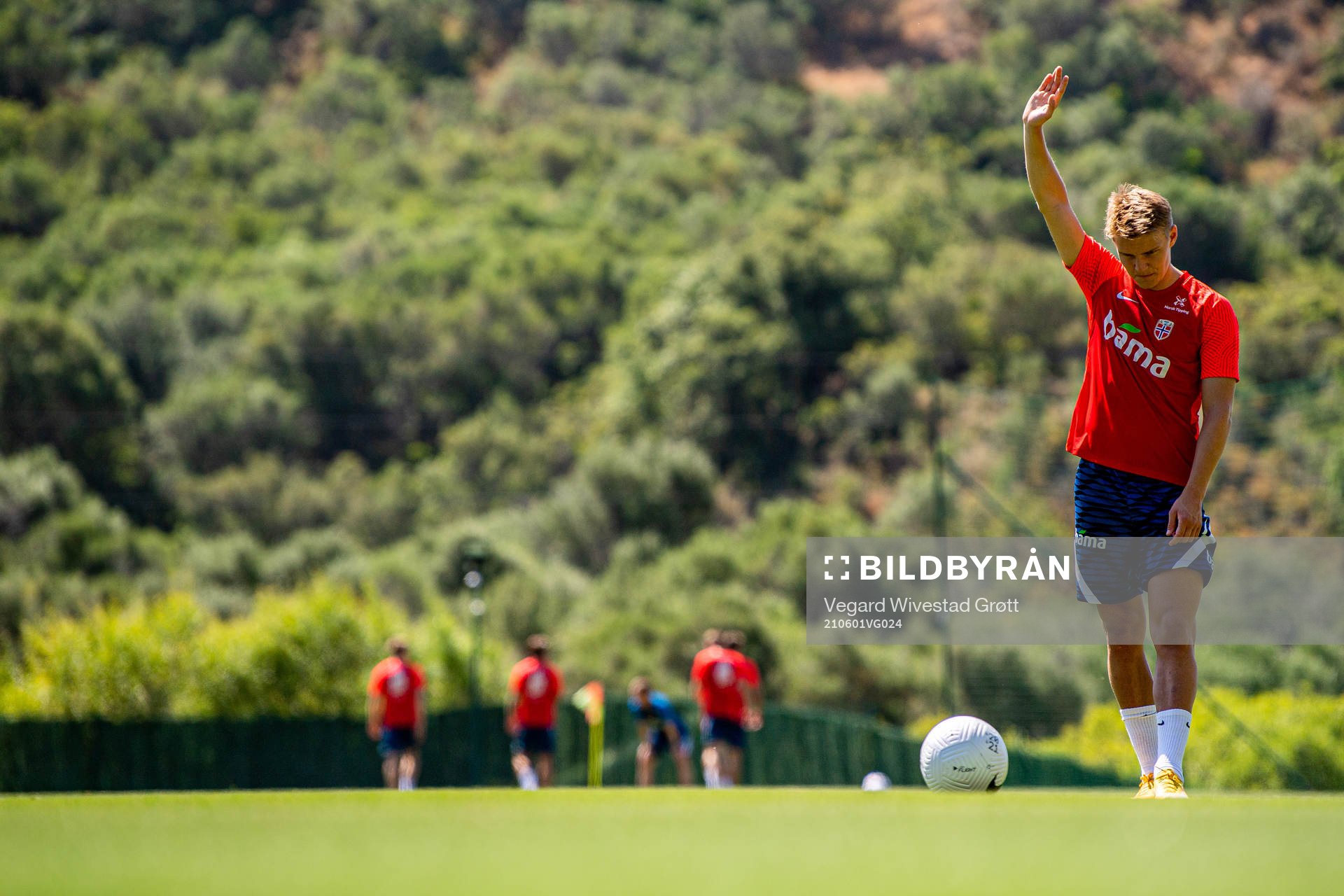 Martin Ødegaard of the Norwegian national football team