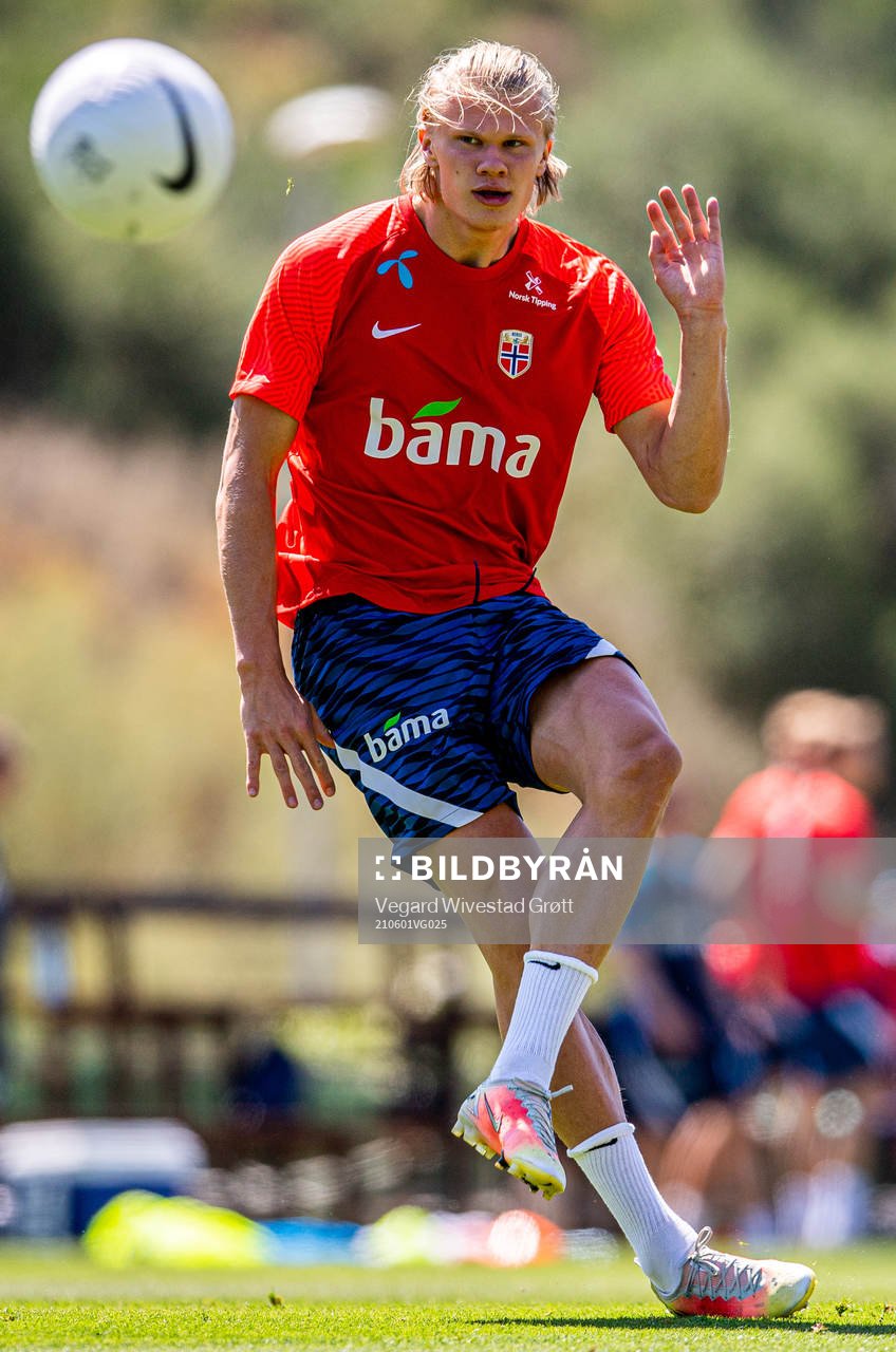 Erling Braut Haaland of the Norwegian national football team
