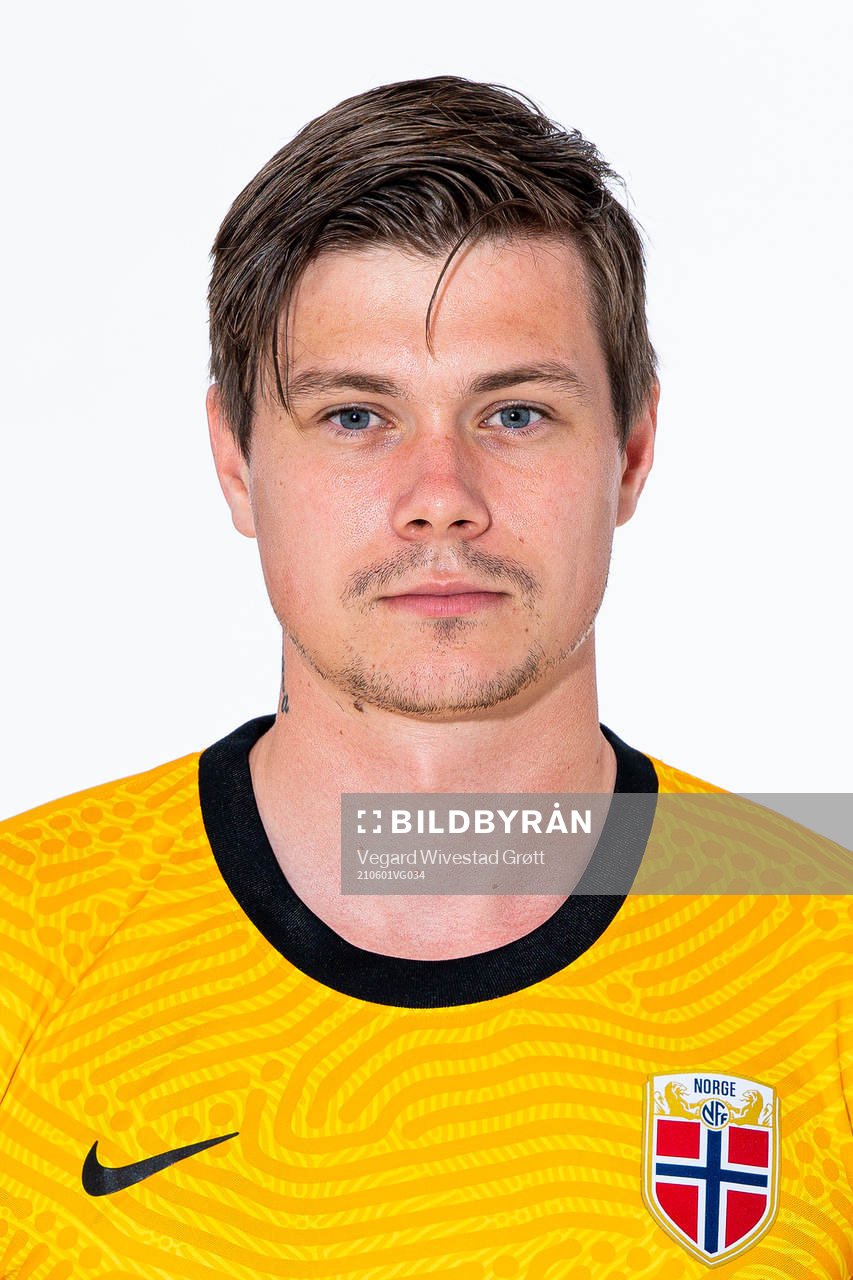 Goalkeeper Per Kristian Bråtveit of the Norwegian national