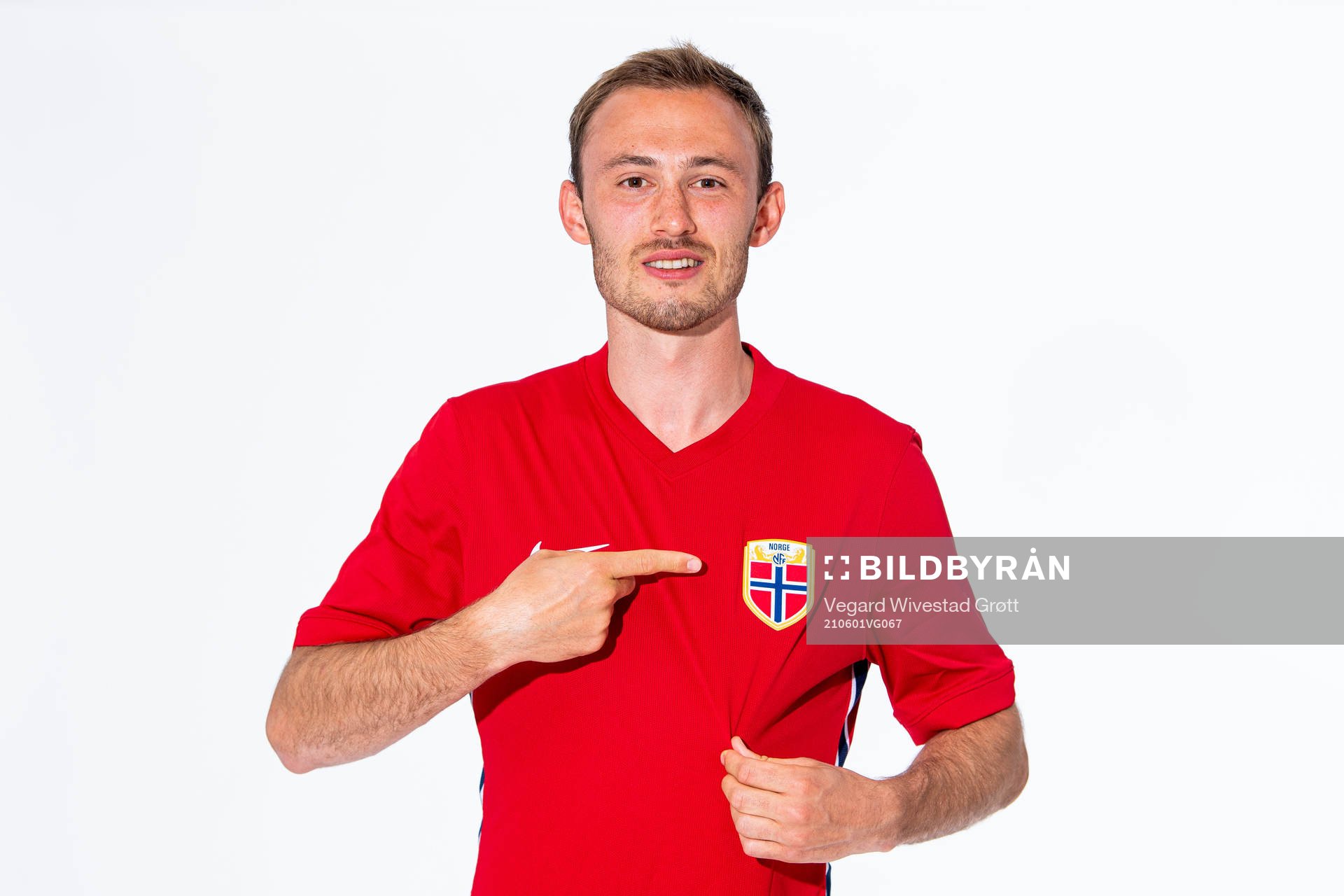 Fredrik Aursnes of the Norwegian national football team