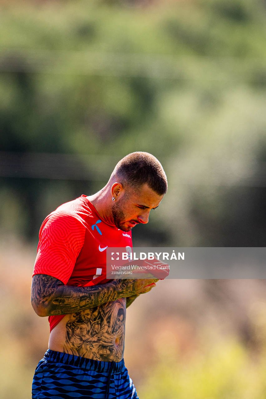 Aron Dønnum of the Norwegian national football team
