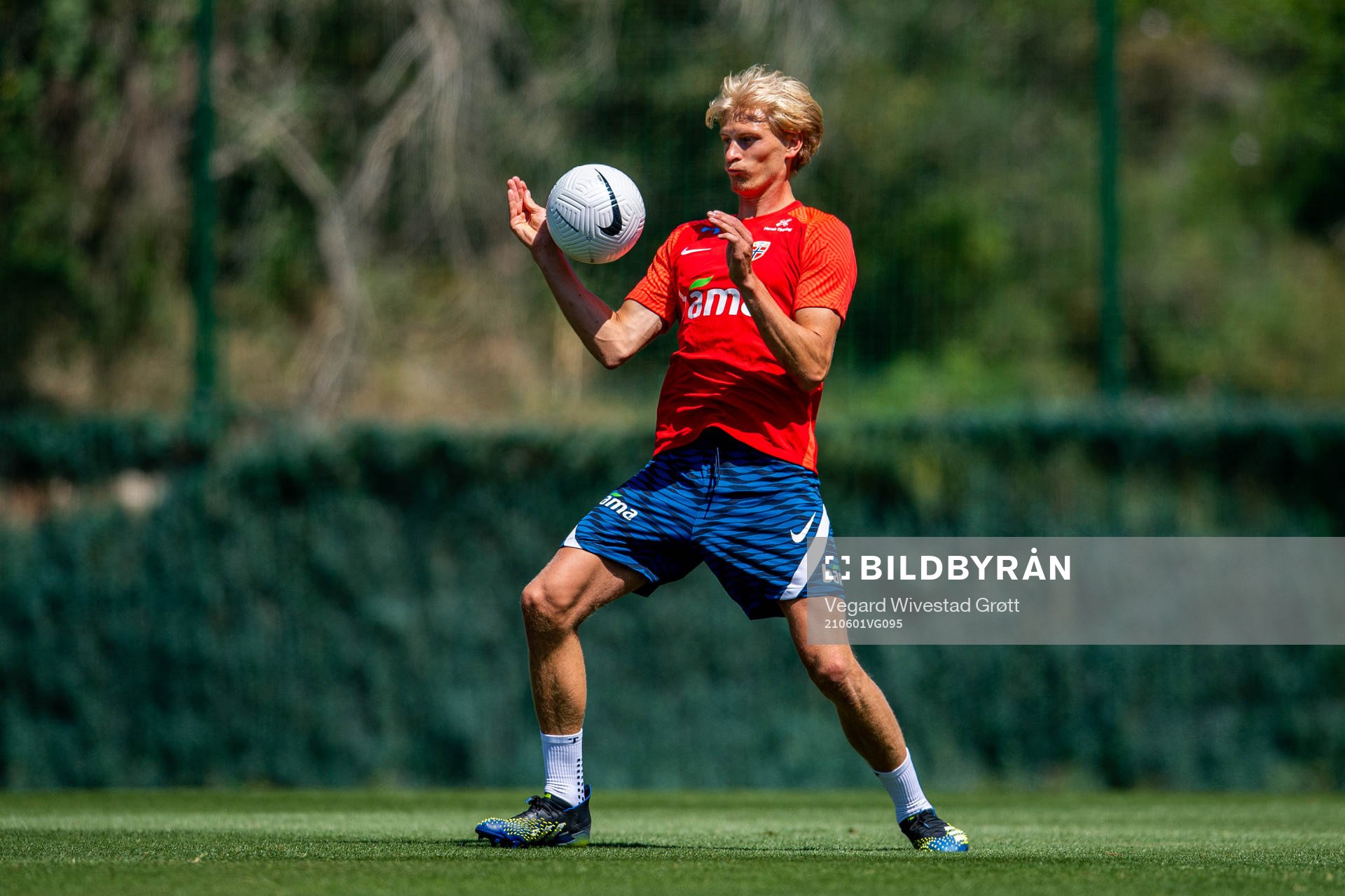 Morten Thorsby of the Norwegian national football team