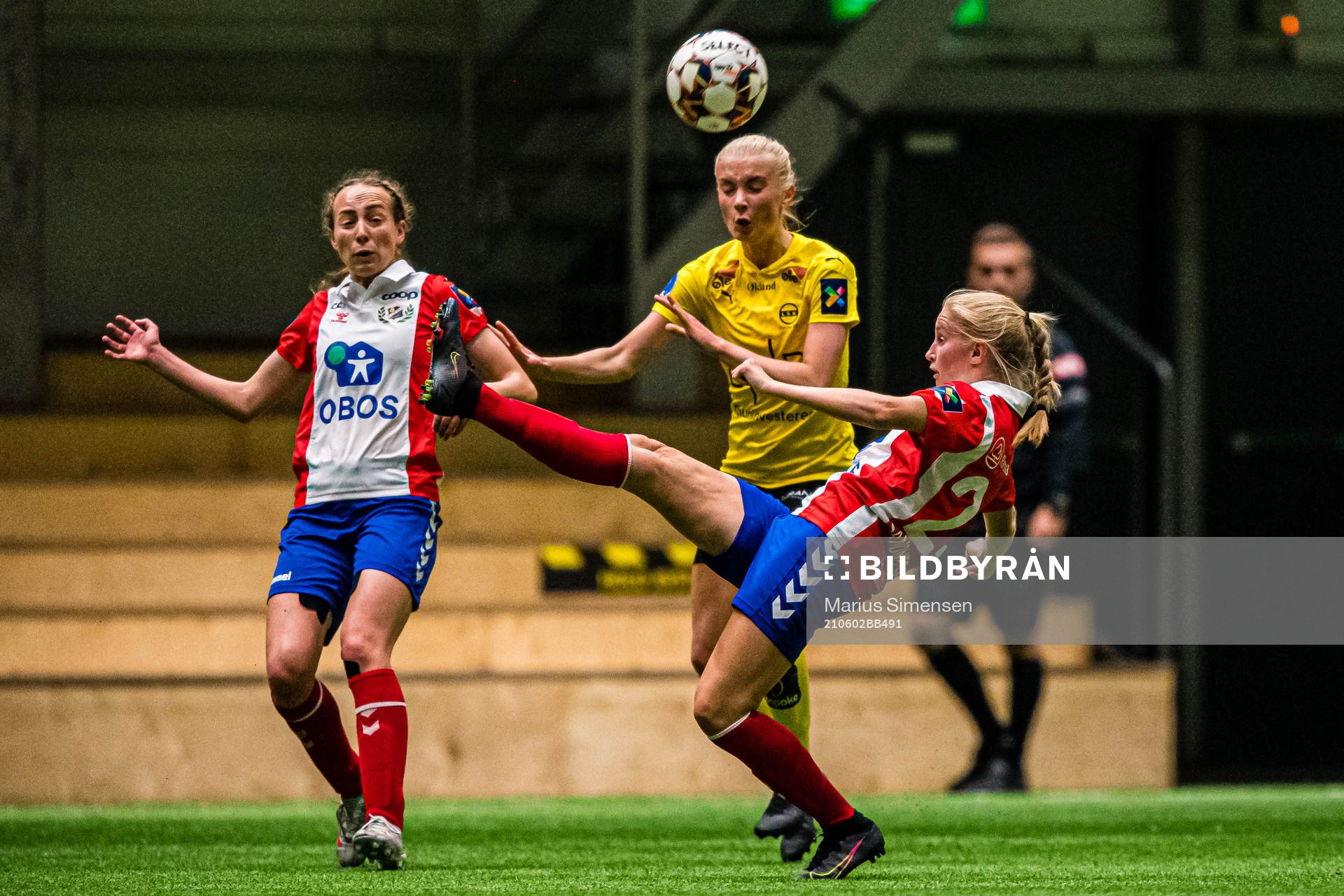 Mari Refsnes Hasselknippe of Lyn during the Toppserien football match between LSK Kvinner and Lyn on June 2, 2021 in Lillestrøm.