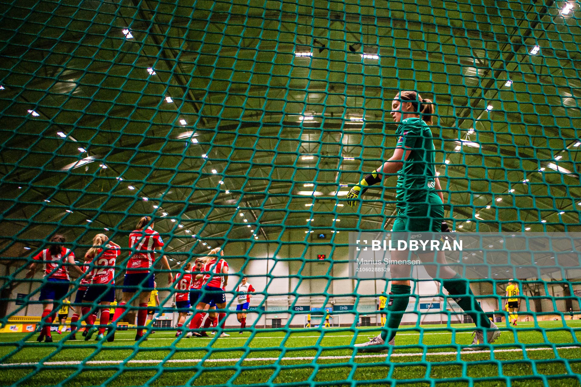 Ida Norstrøm of LSK Kvinner looks dejected