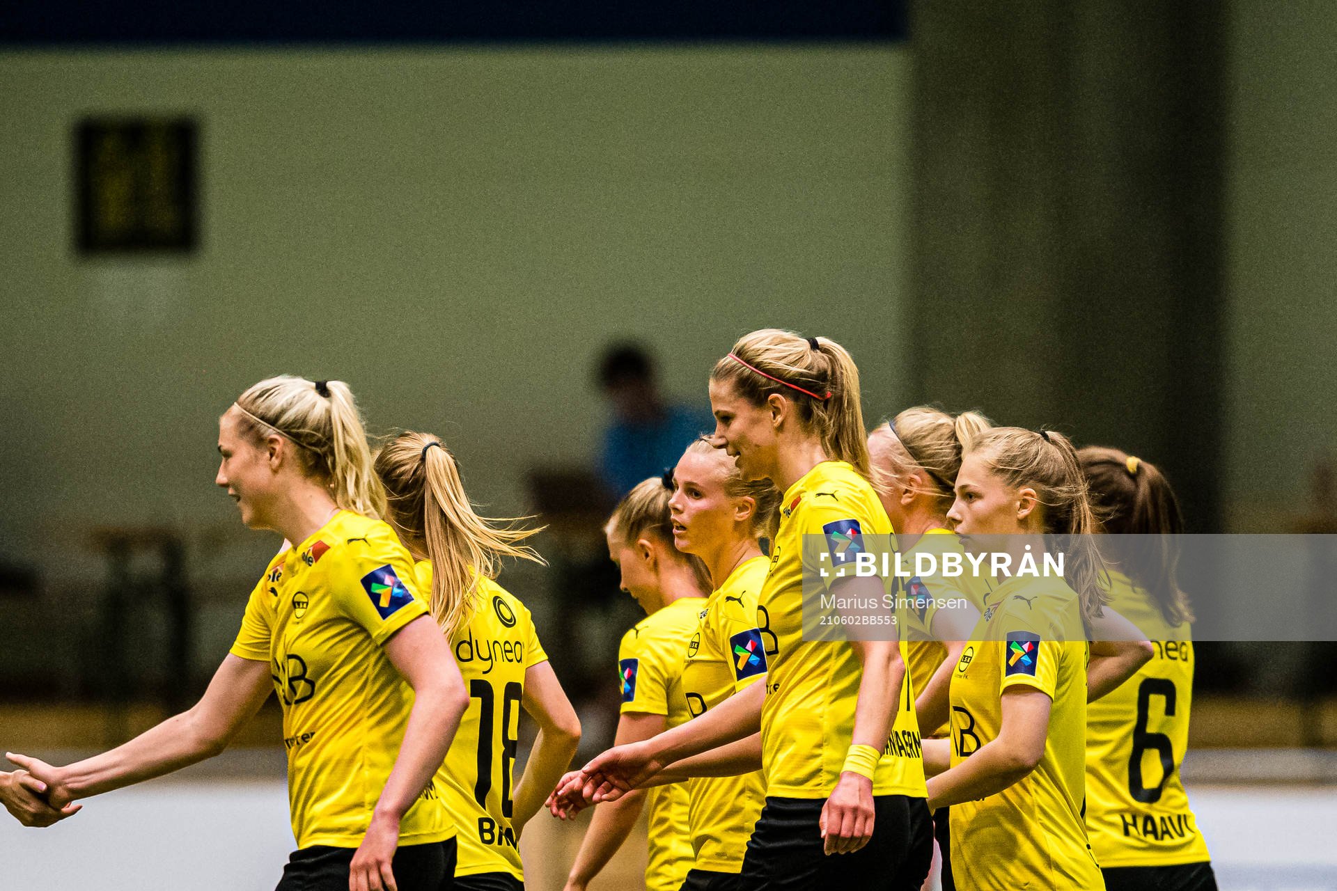 Nora Eide Lie of LSK Kvinner  celebrates