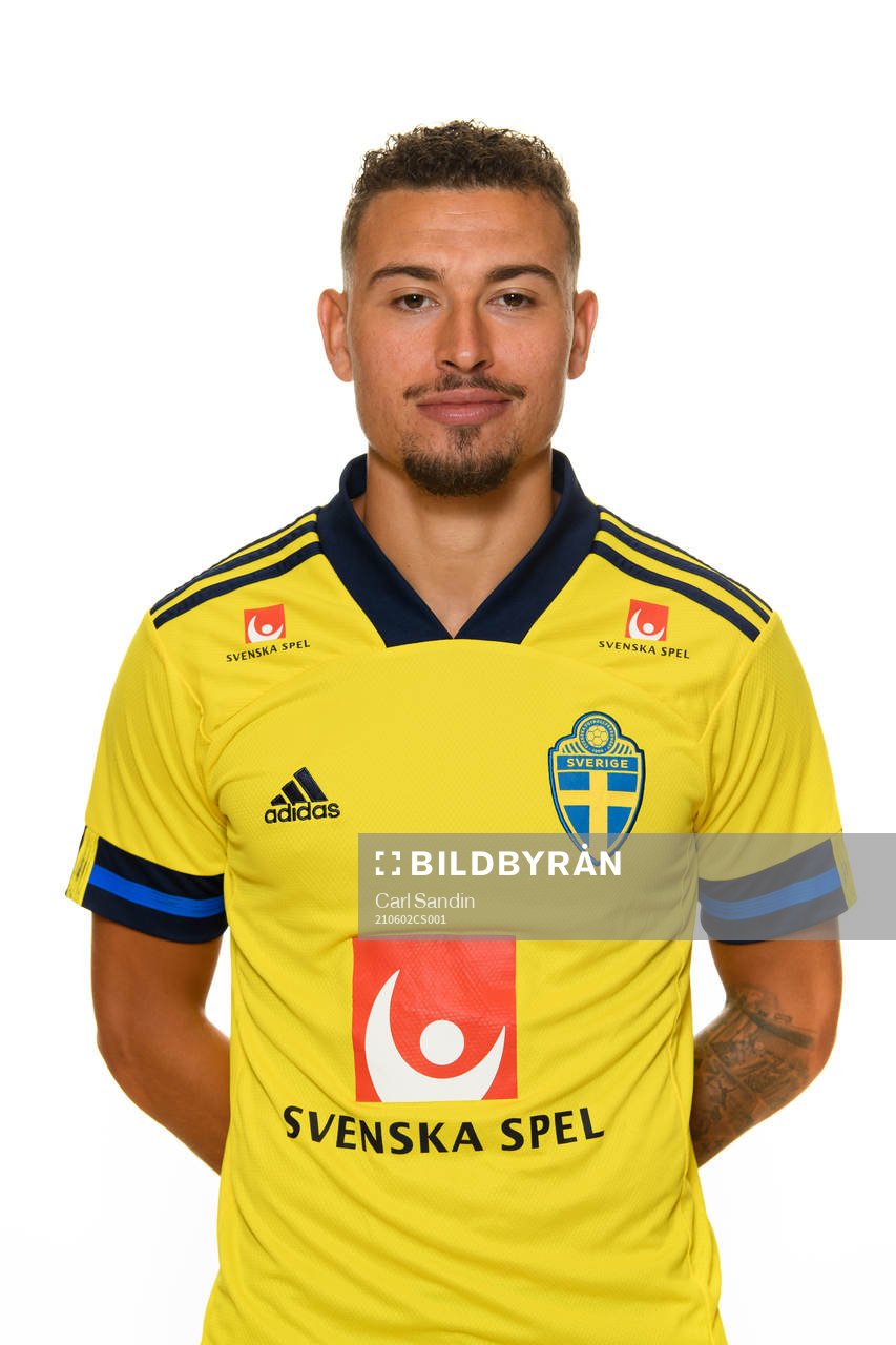 200106 Sweden’s Jordan Larsson poses for a portrait