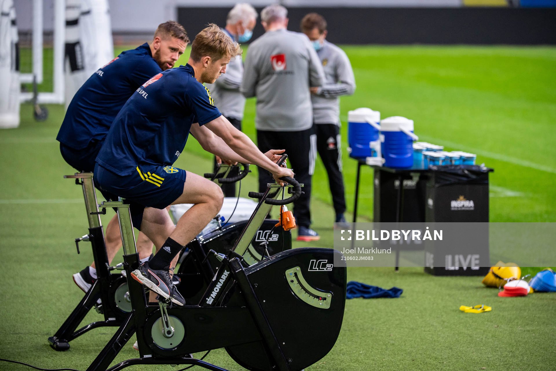 Viktor Claesson and Filip Helander of the Swedish national