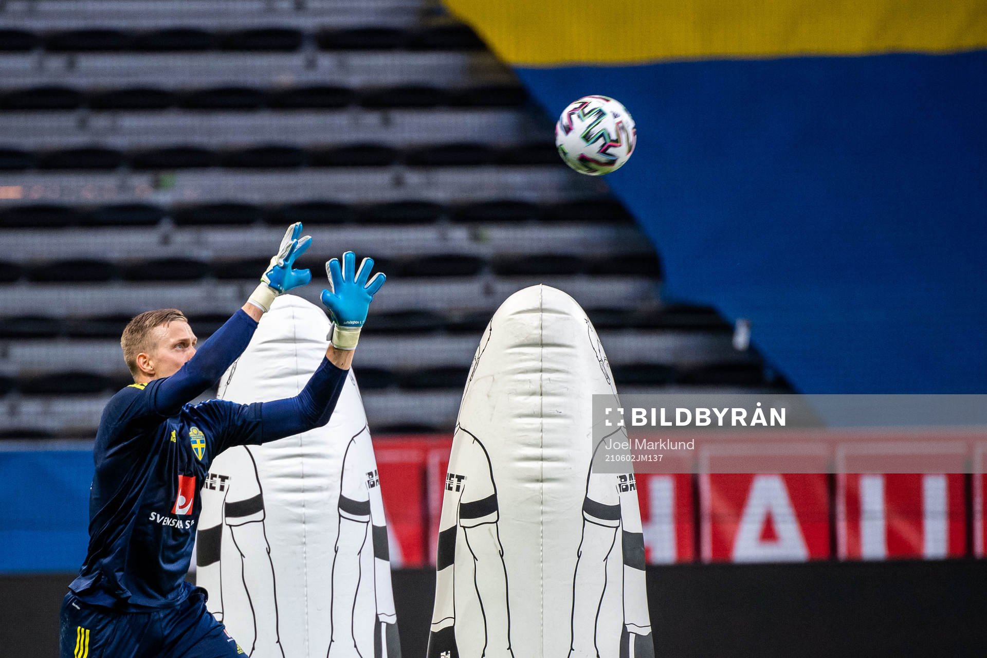Karl-Johan Johnsson of the Swedish national football team