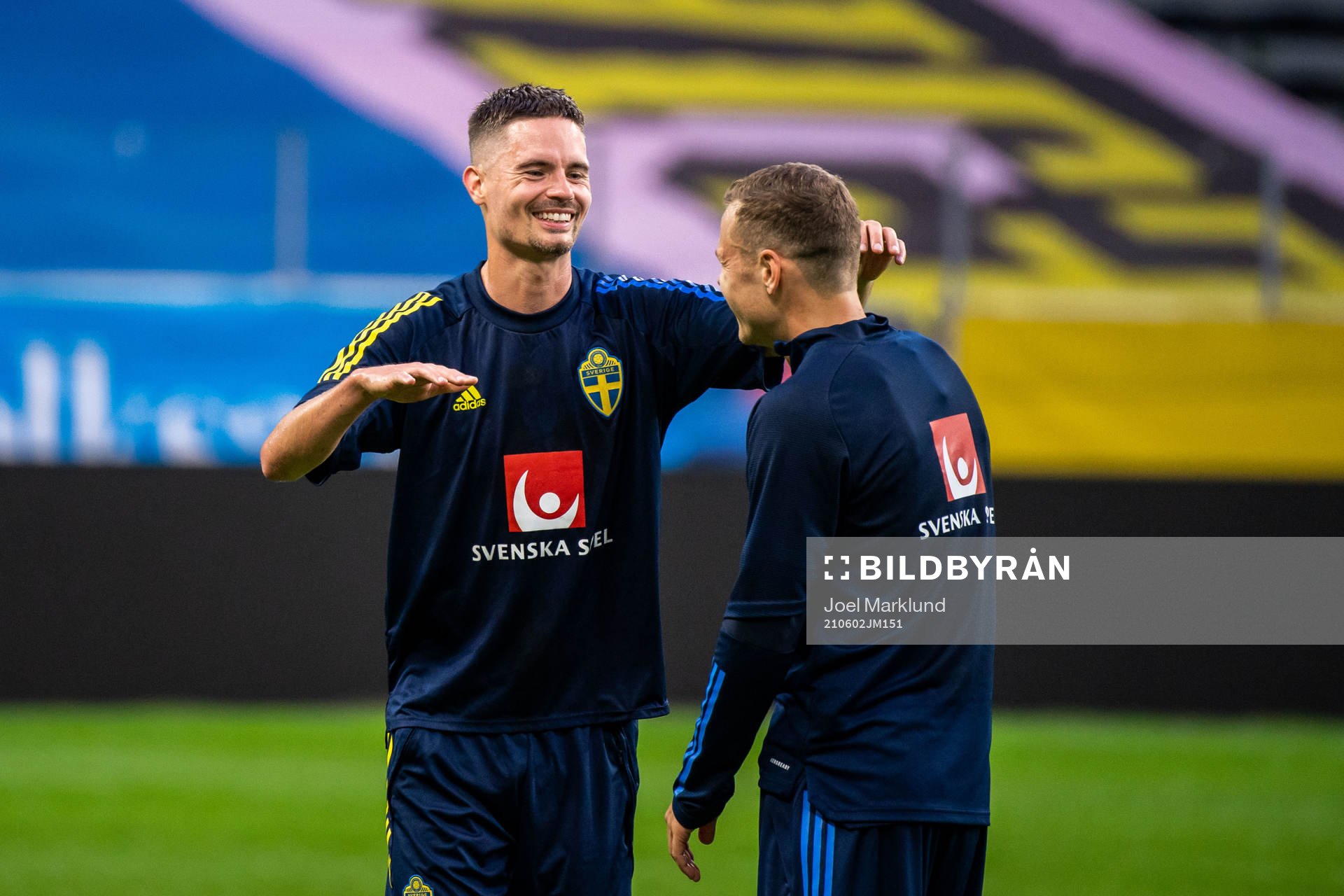 Mikael Lustig and Viktor Claesson of the Swedish national