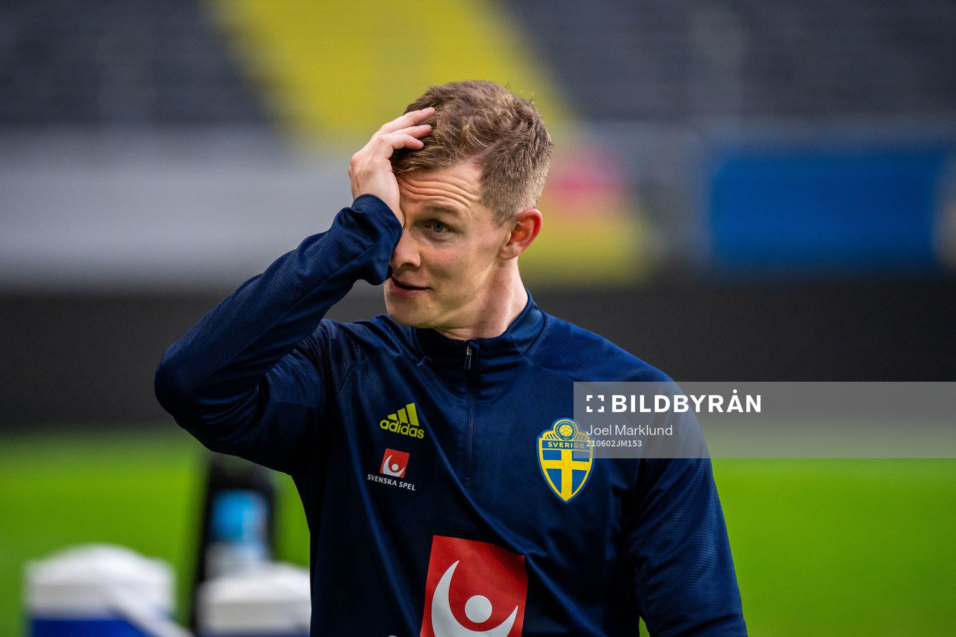 Emil Krafth of the Swedish national football team