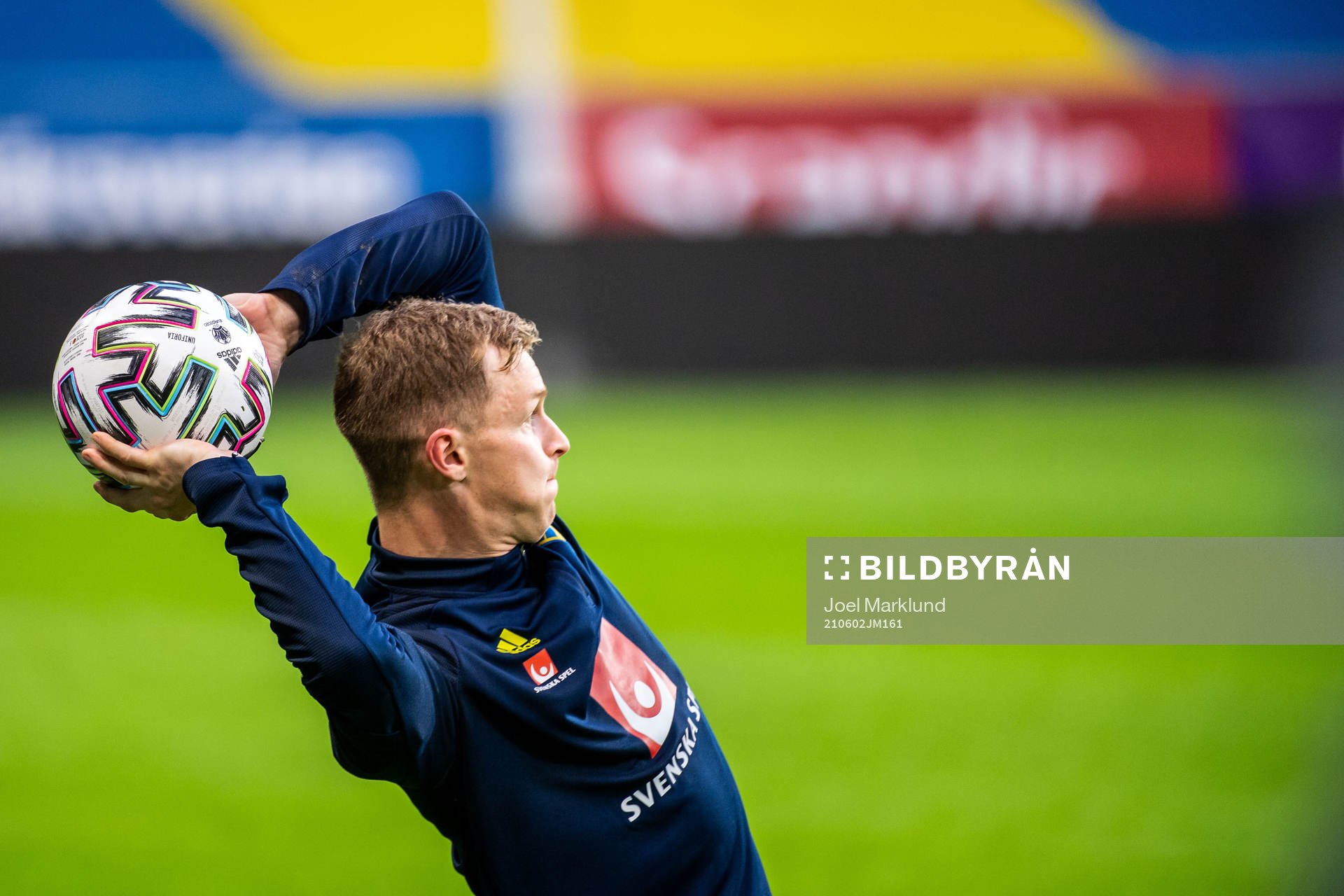 Emil Krafth of the Swedish national football team