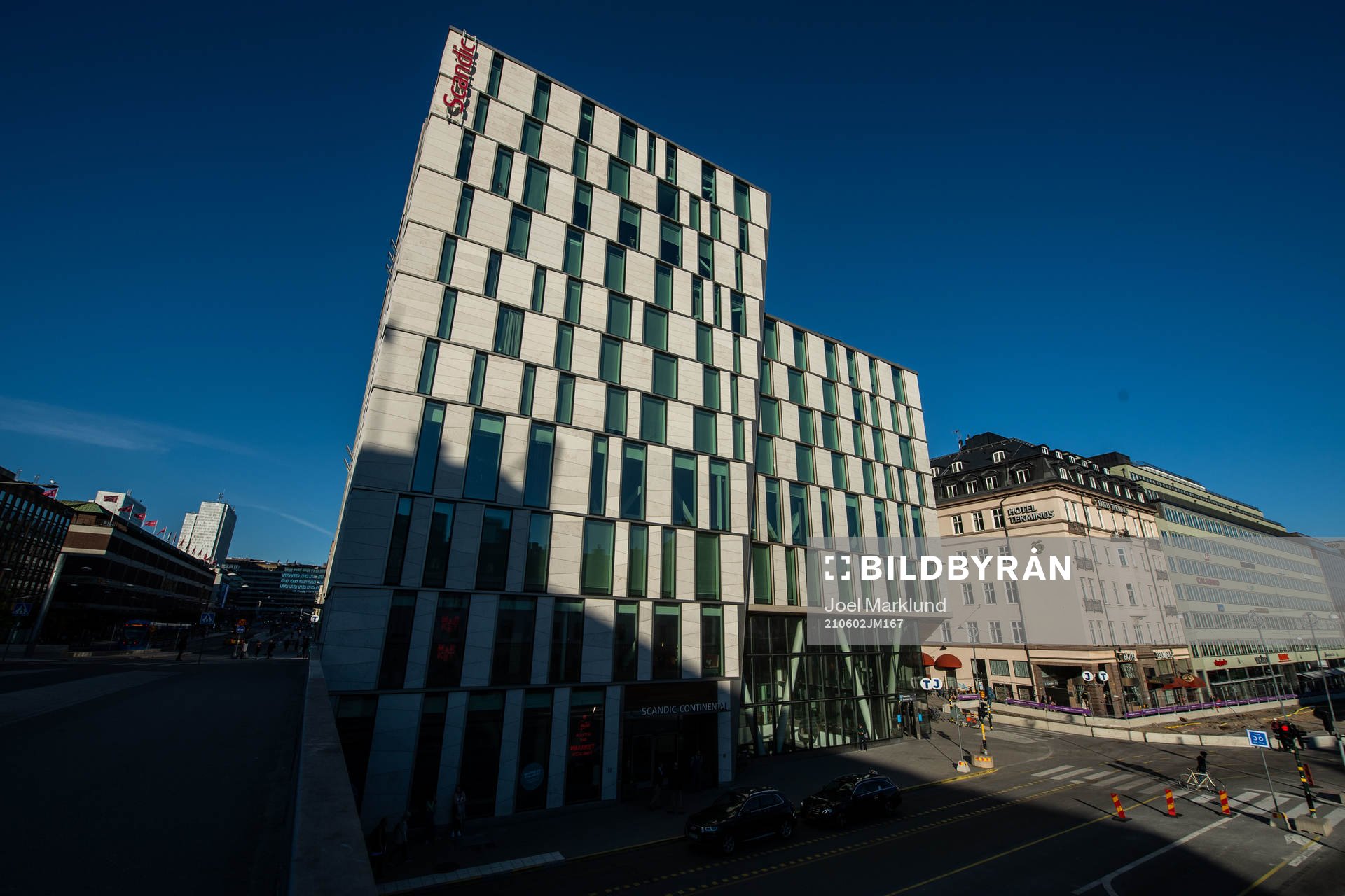 Exterior view of Scandic Continental Hotel which is used by