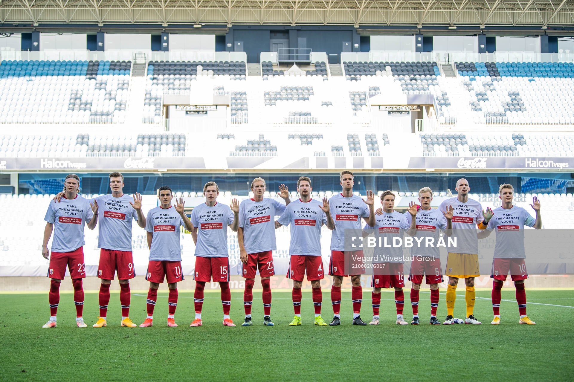Erling Braut Haaland, Alexander Sørloth, Mohamed