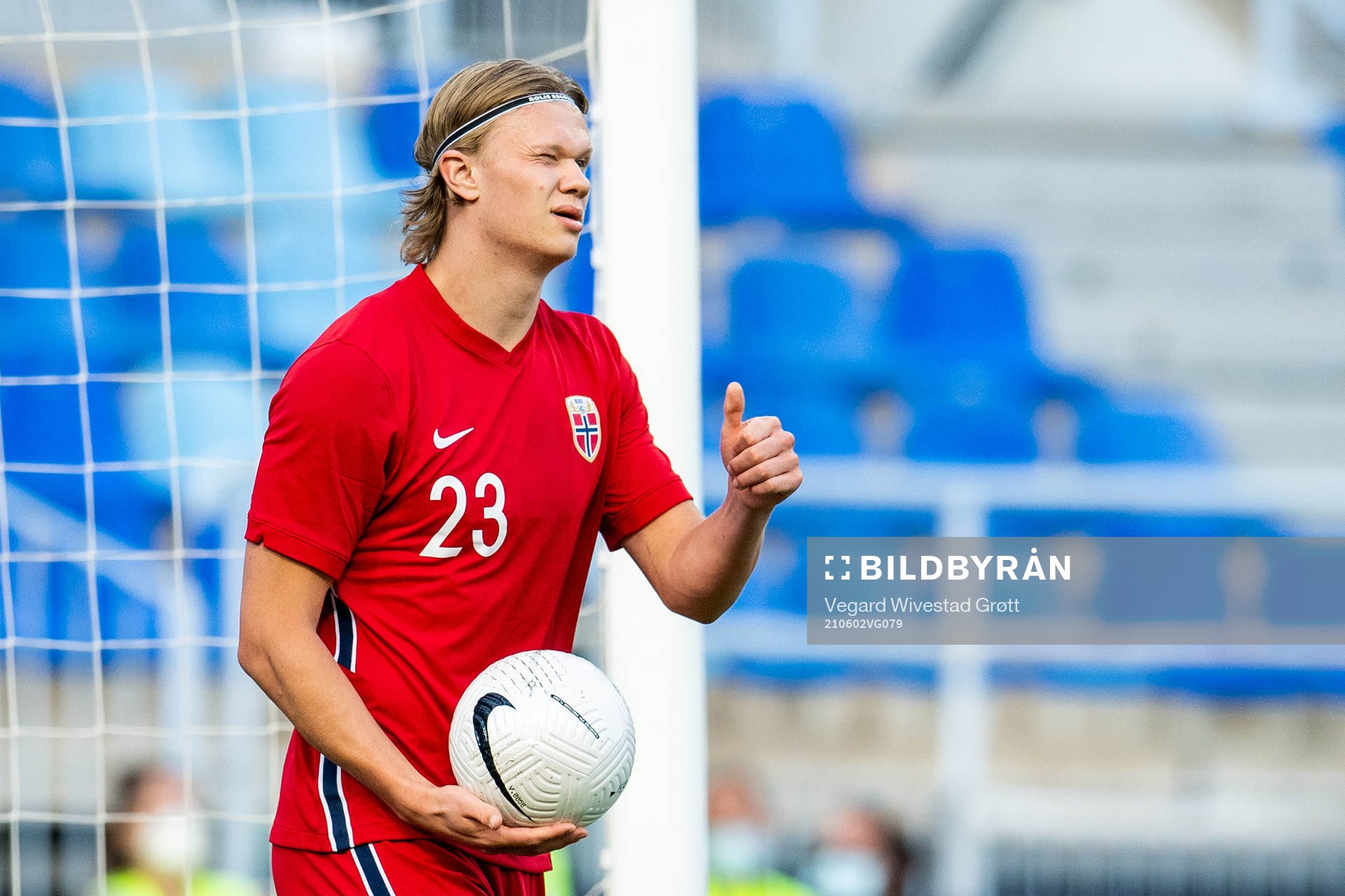 Erling Braut Haaland of Norway celebrates